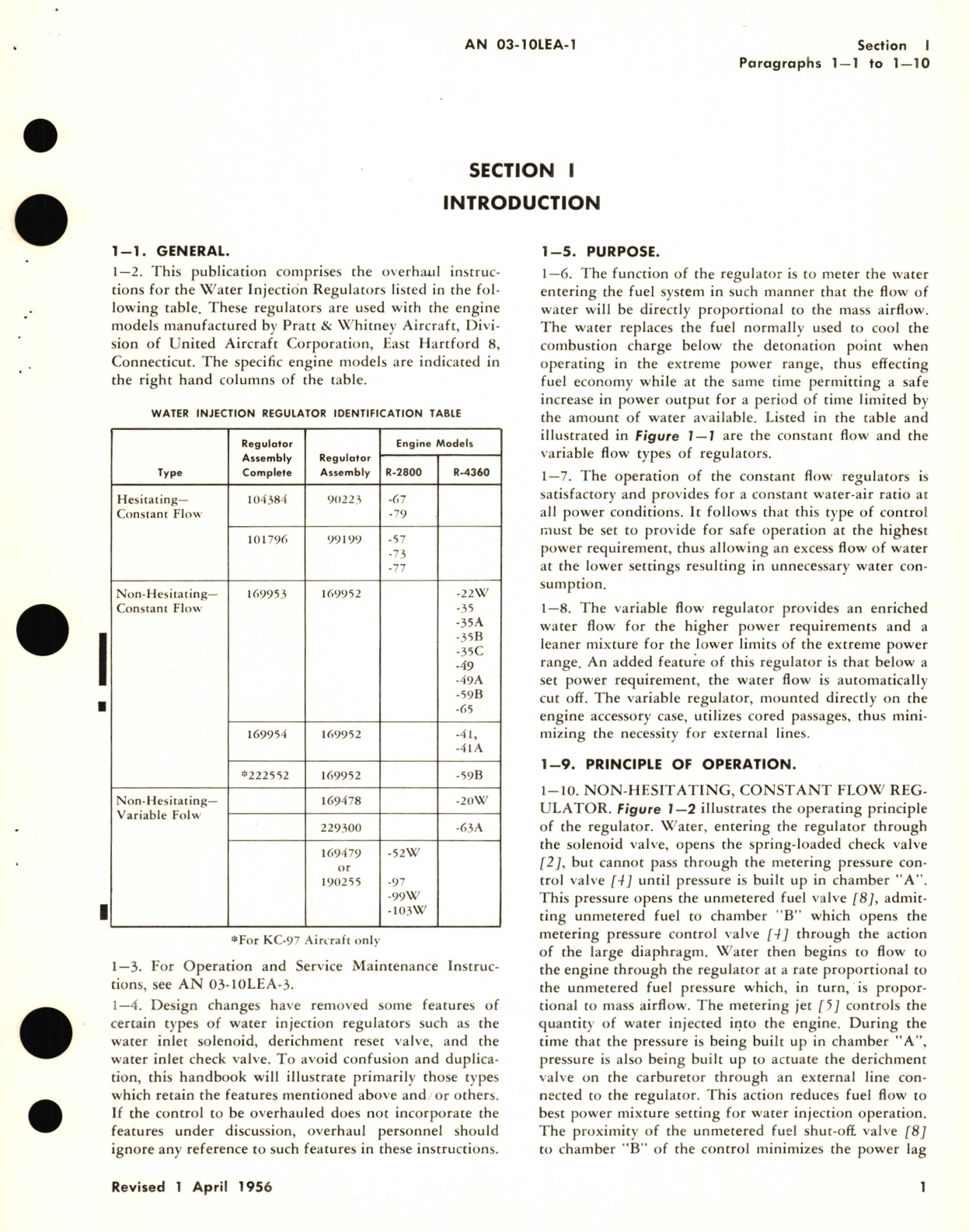 Sample page 5 from AirCorps Library document: Overhaul Instructions for Water Regulators Models 101796, 04384, 169478, 169479, 169953, 69954, 190255, 222552, 229300