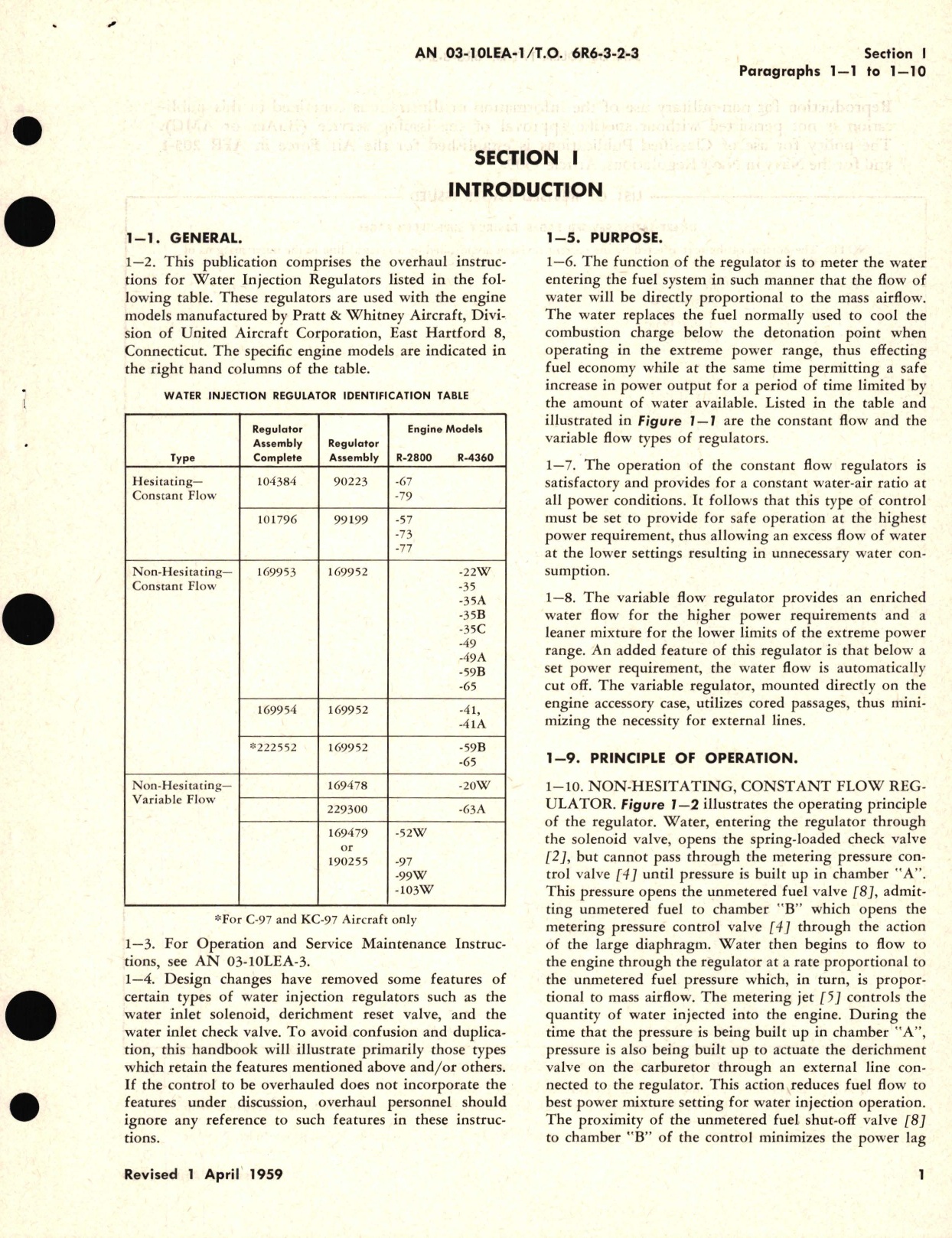 Sample page 3 from AirCorps Library document: Overhaul Instructions for Water Regulators Models 101796, 104384, 169478, 169479, 169953, 169954, 169479, 169953, 169954