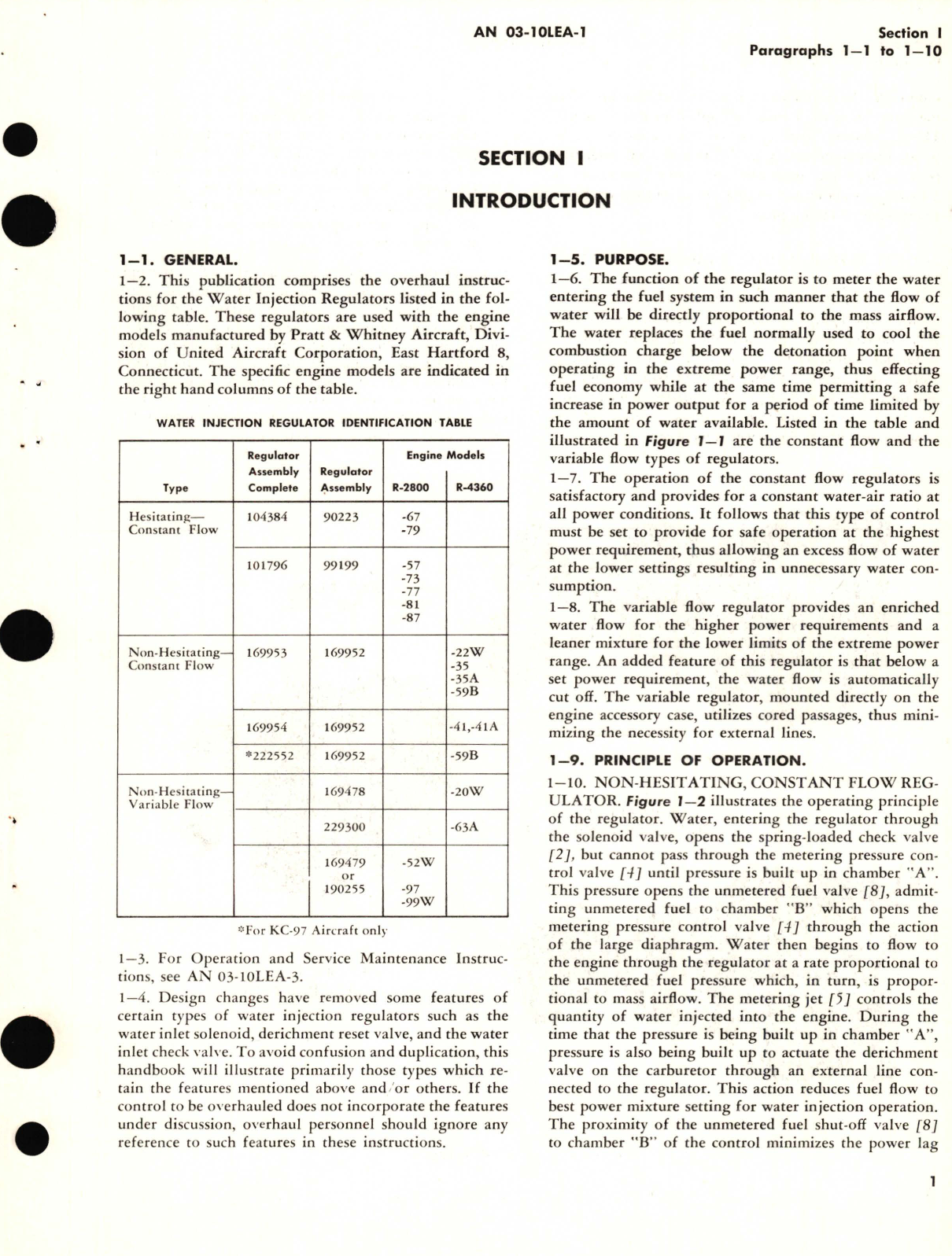 Sample page 5 from AirCorps Library document: Overhaul Instructions for Water Regulators Models 101796, 104384, 169478, 169479, 169953, 169954, 190255, 222552, 229300