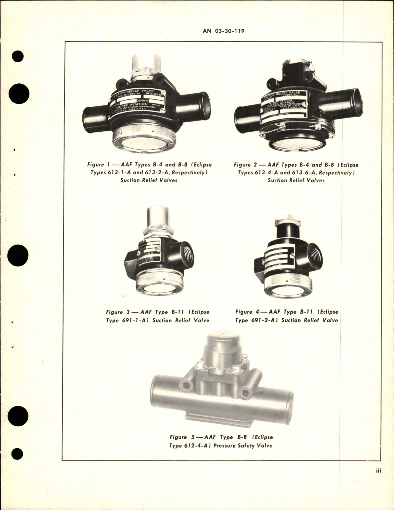 Sample page 5 from AirCorps Library document: Instructions with Parts Catalog for Pneumatic System Valves - Types B-4, B-8, B-11, and 612-7-A