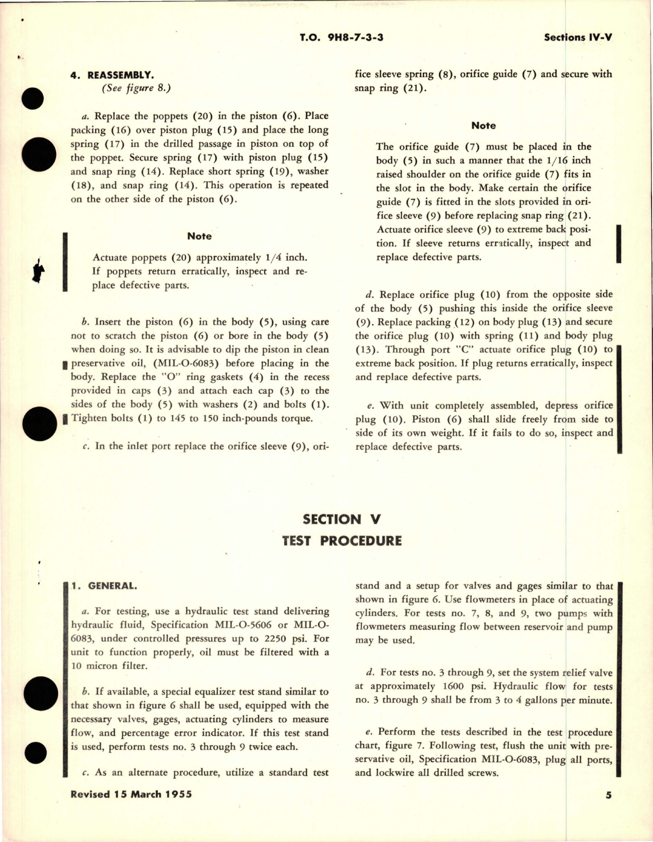Sample page 5 from AirCorps Library document: Overhaul Instructions with Parts Breakdown for Hydraulic Flow Equalizer & Proportioner (1500 PSI) - Parts 404999 and 405000
