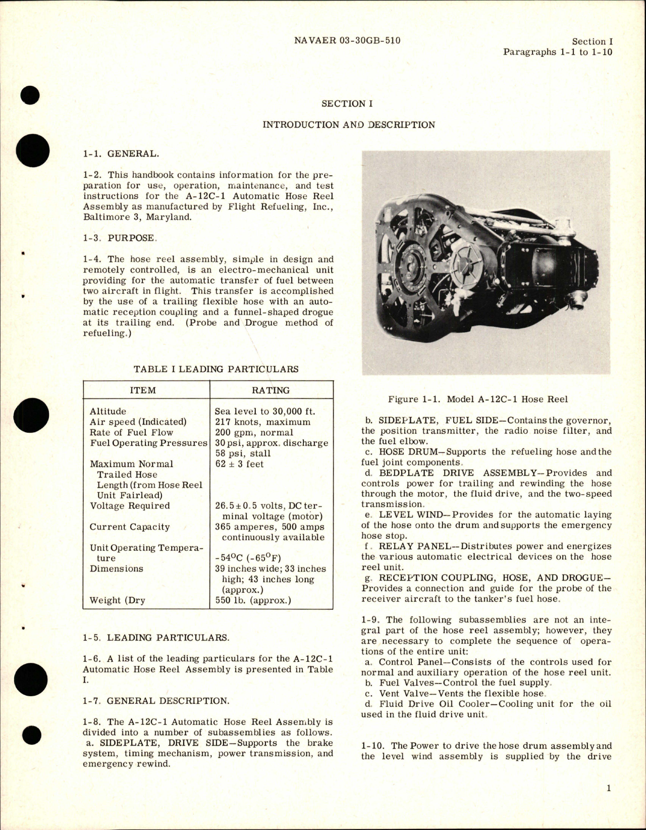 Sample page 7 from AirCorps Library document: Operation and Maintenance Instructions for Automatic Hose Reel Assembly - Models A-12C, A-12A-2, and A-12C-1