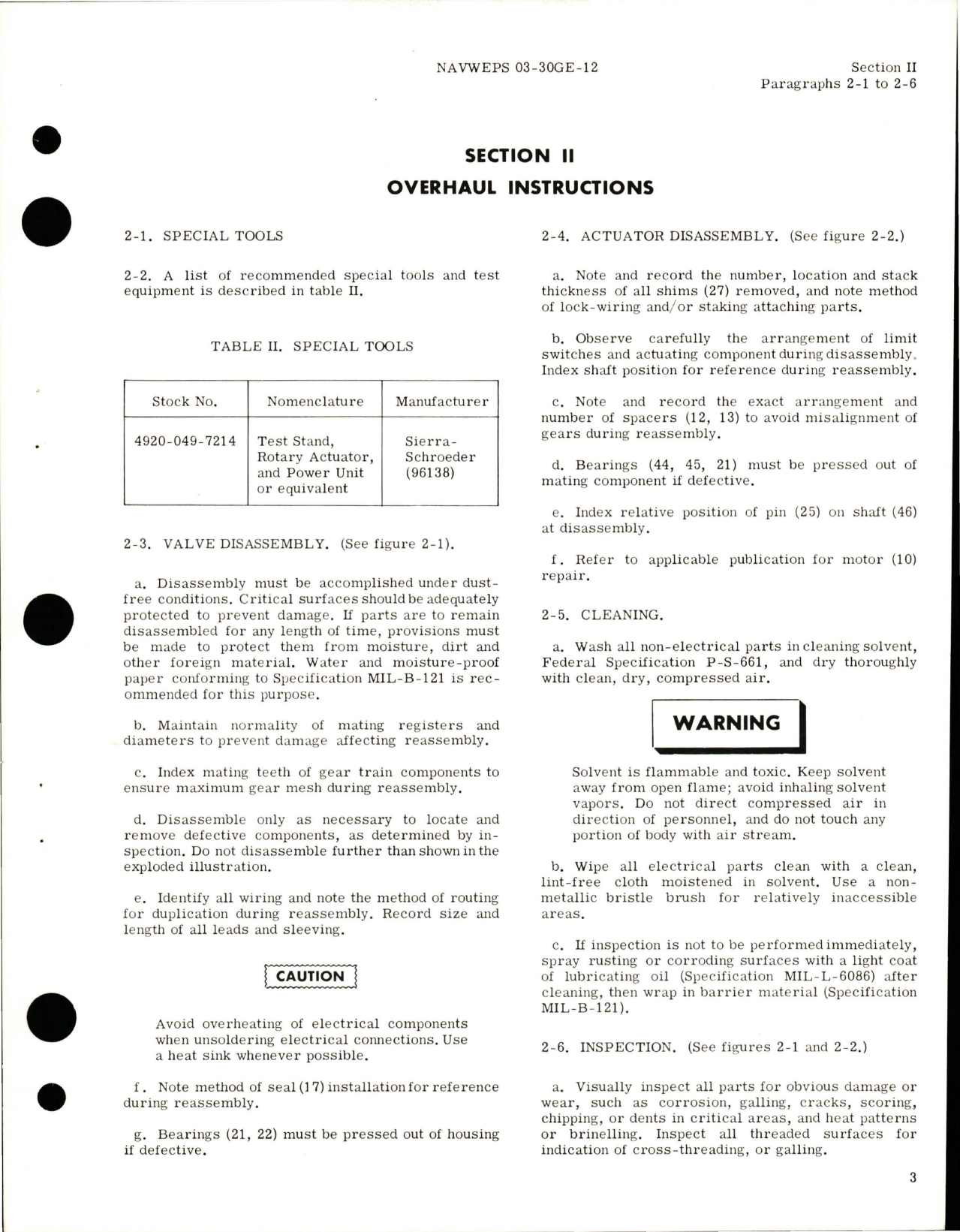Sample page 5 from AirCorps Library document: Overhaul Instructions for Motor Operated Butterfly Valve - Part 306800