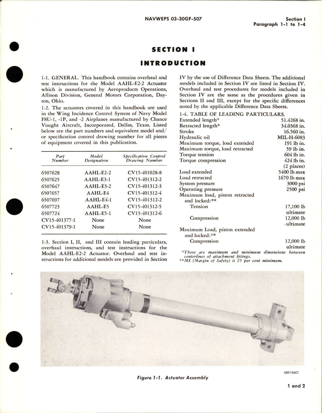 Sample page 5 from AirCorps Library document: Overhaul Instructions for Actuators 