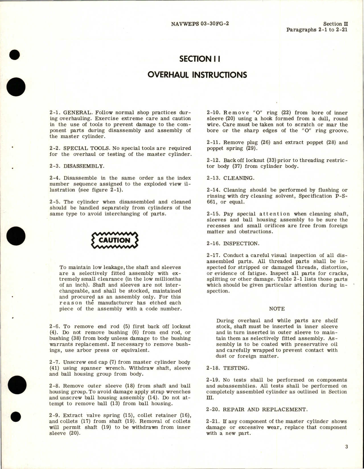 Sample page 7 from AirCorps Library document: Overhaul Instructions for Power Boosted Hydraulic Master Cylinder - Model 9013-3