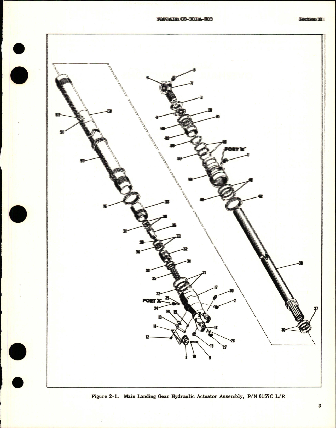 Sample page 5 from AirCorps Library document: Overhaul Instructions for Main Landing Gear Hydraulic Actuator Assembly - Parts 6157C, 6157D, 6157E, and 6157F