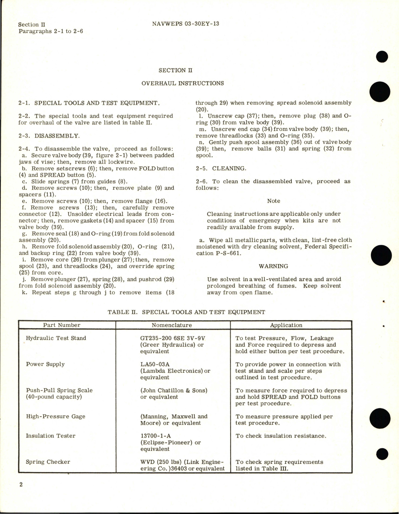 Sample page 6 from AirCorps Library document: Overhaul Instructions for Wing Fold Selector Valve - Part 730100
