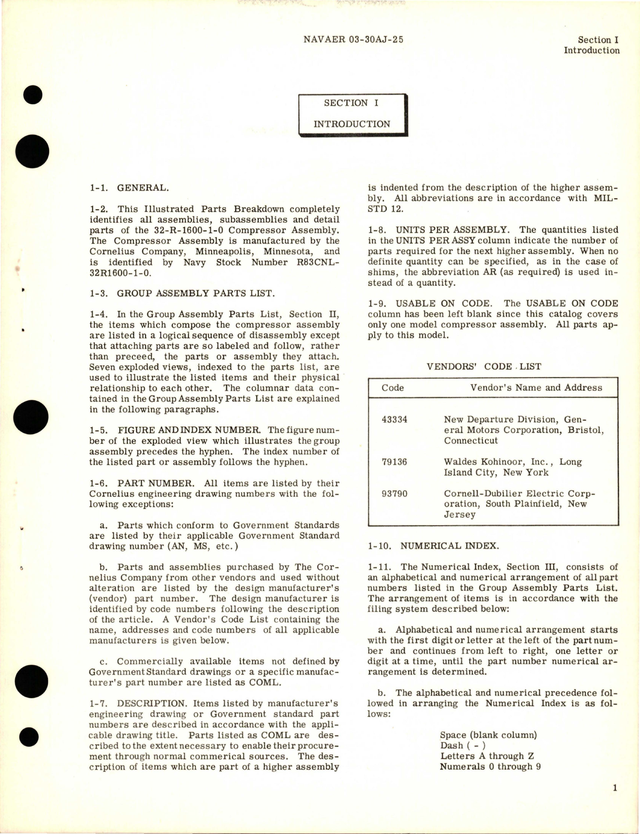 Sample page 5 from AirCorps Library document: Illustrated Parts Breakdown for Compressor Assembly - Model 32-R-1600-1-0