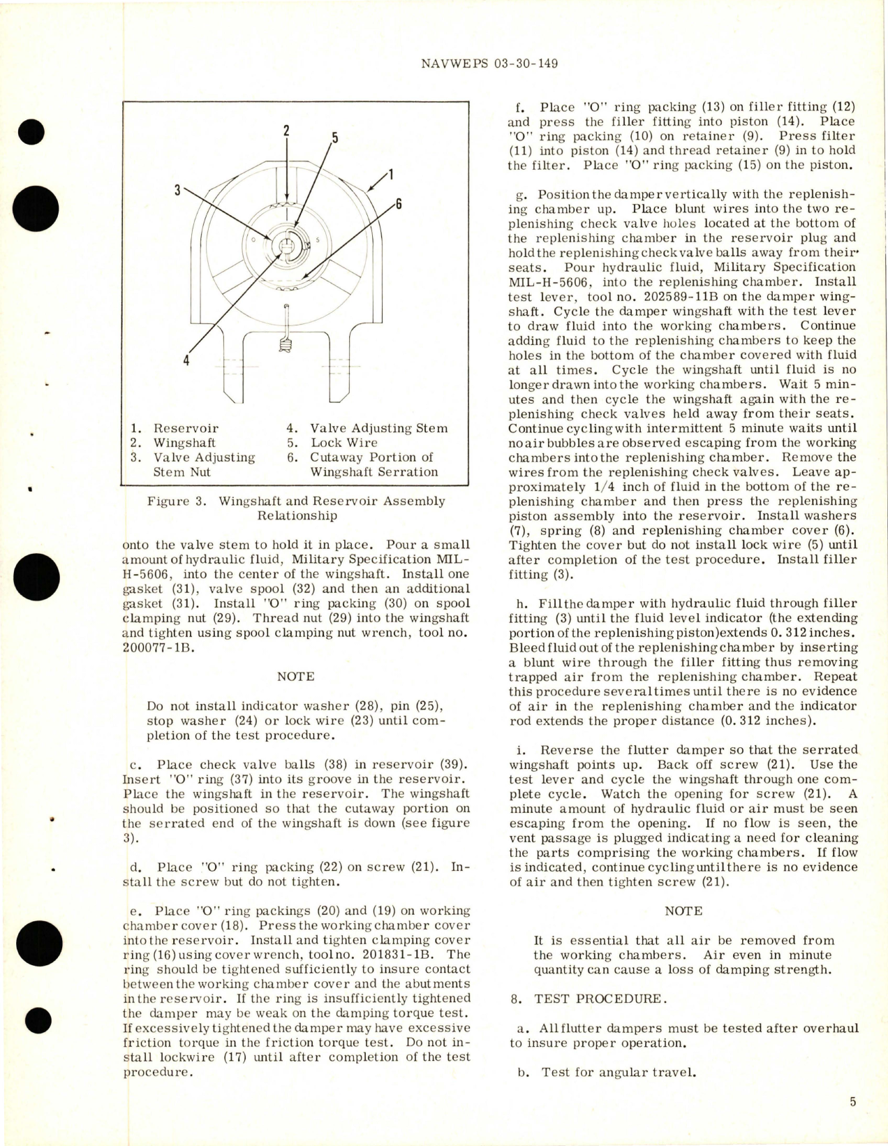 Sample page 7 from AirCorps Library document: Overhaul Instructions with Parts Breakdown for Rudder Flutter Damper - Part 305670-1