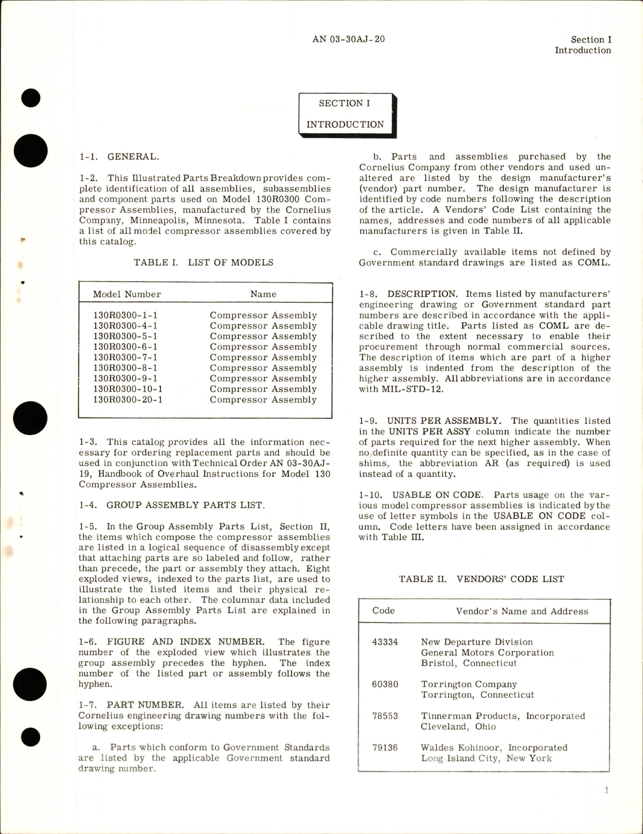 Sample page 5 from AirCorps Library document: Illustrated Parts Breakdown for Compressor Assembly