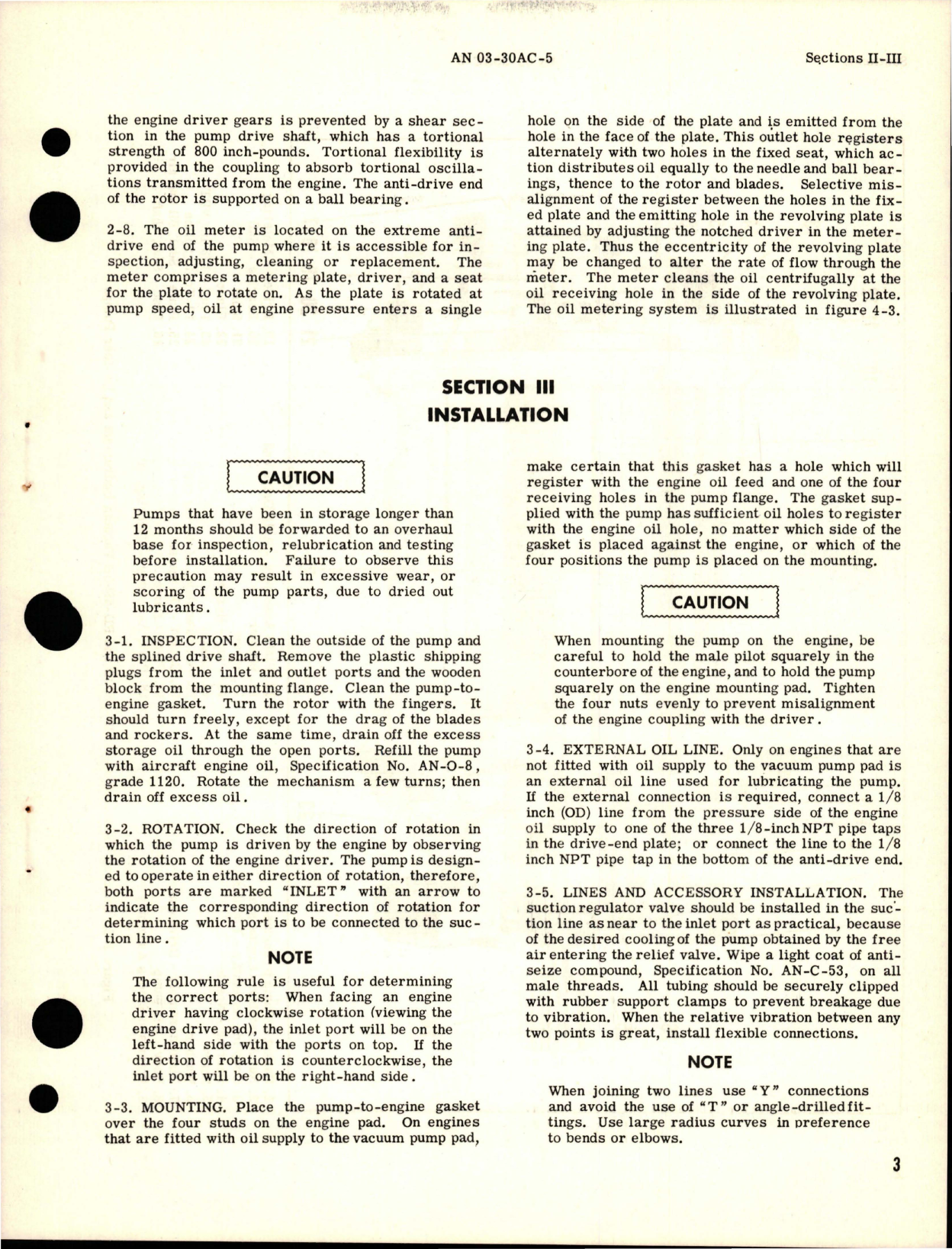 Sample page 7 from AirCorps Library document: Operation and Service Instructions for Vacuum Instrument & De-Icer Pumps - Models RD 3880B and RD 4990B