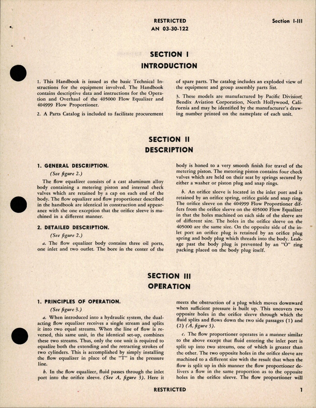 Sample page 5 from AirCorps Library document: Overhaul Instructions with Parts Catalog for Hydraulic Flow Equalizer & Proportioner