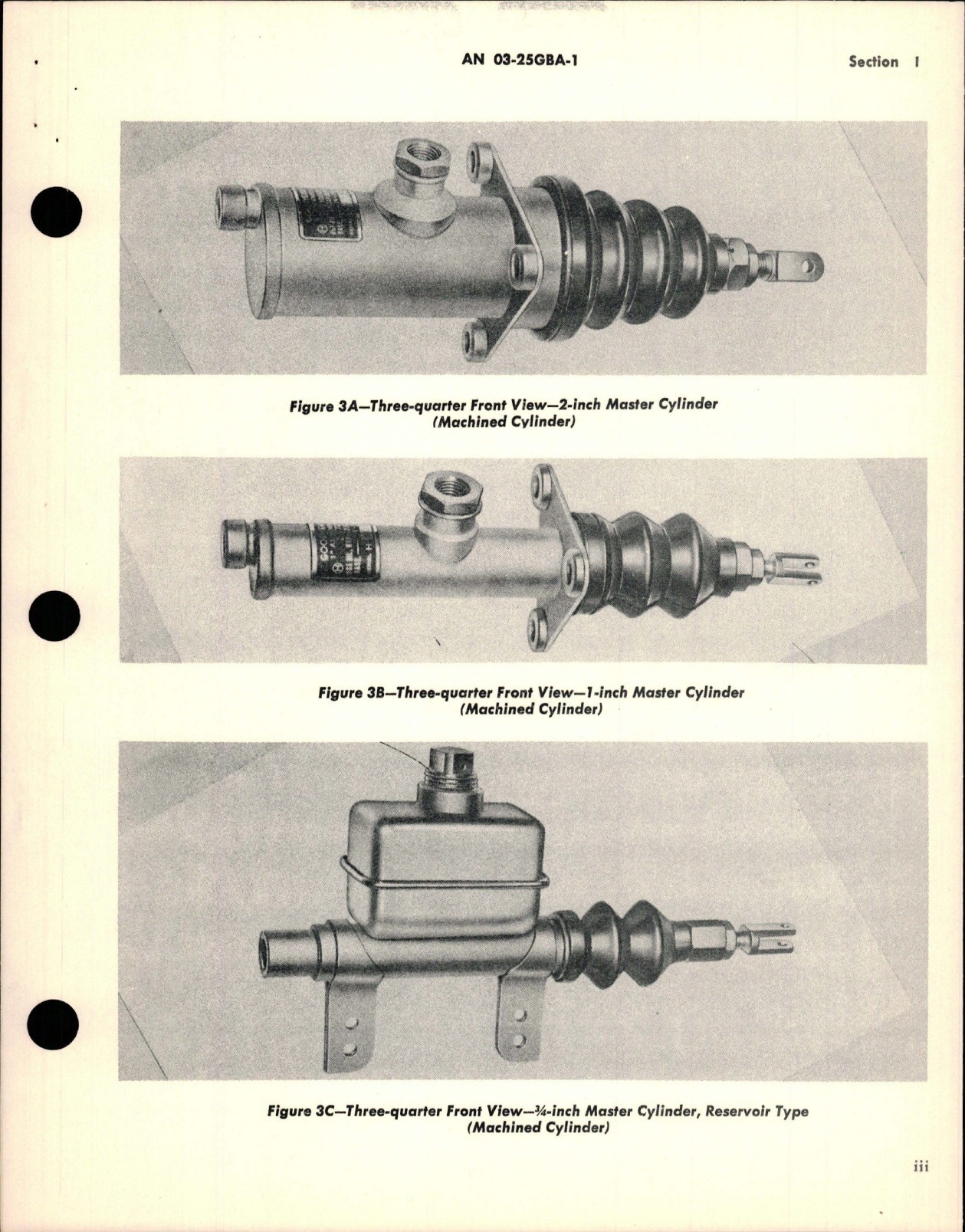 Sample page 5 from AirCorps Library document: Operation, Service and Overhaul Instructions with Parts Catalog for Master Brake Cylinders