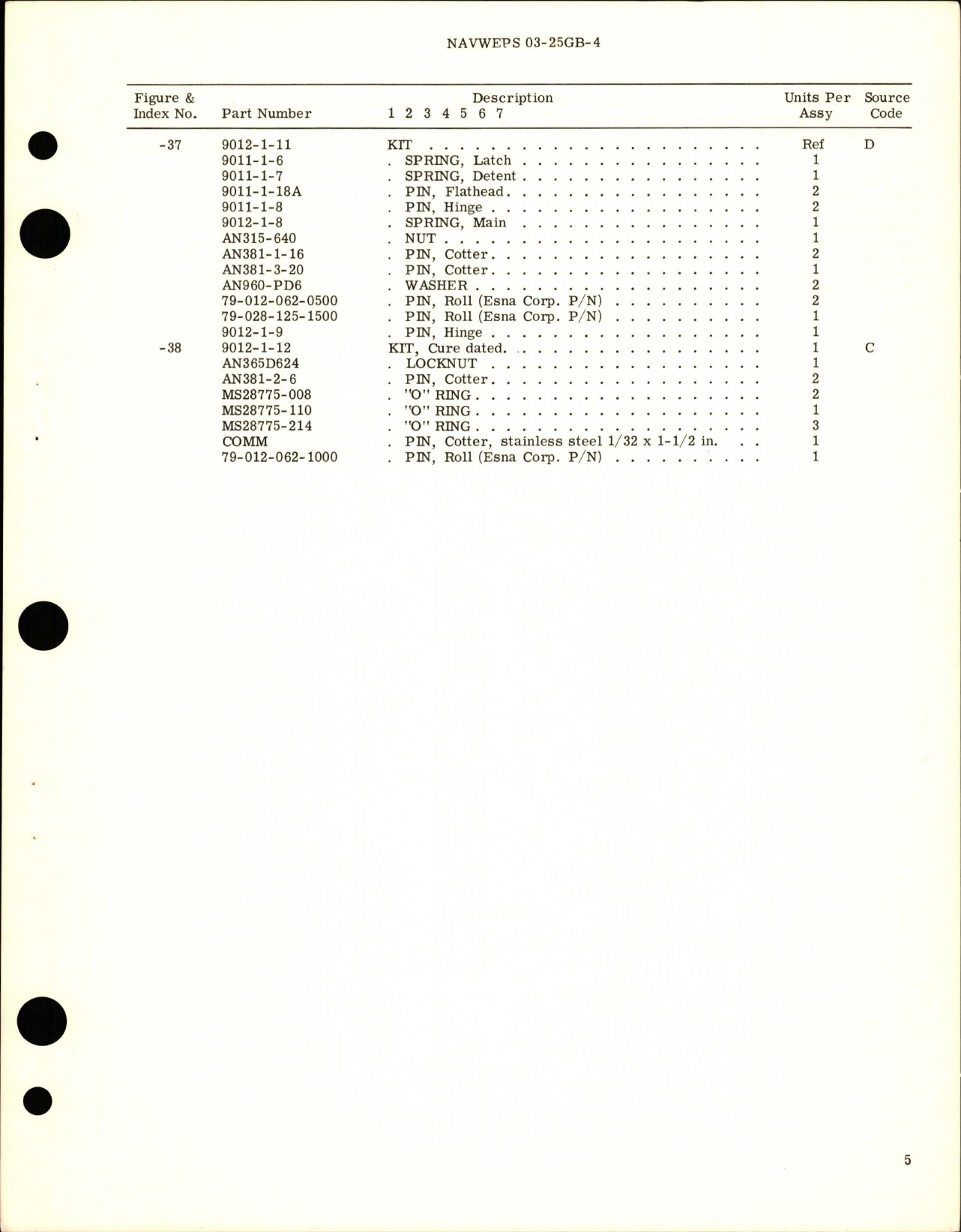 Sample page 5 from AirCorps Library document: Overhaul Instructions with Parts Breakdown for Rotor Master Brake Cylinder - Model 9012-1