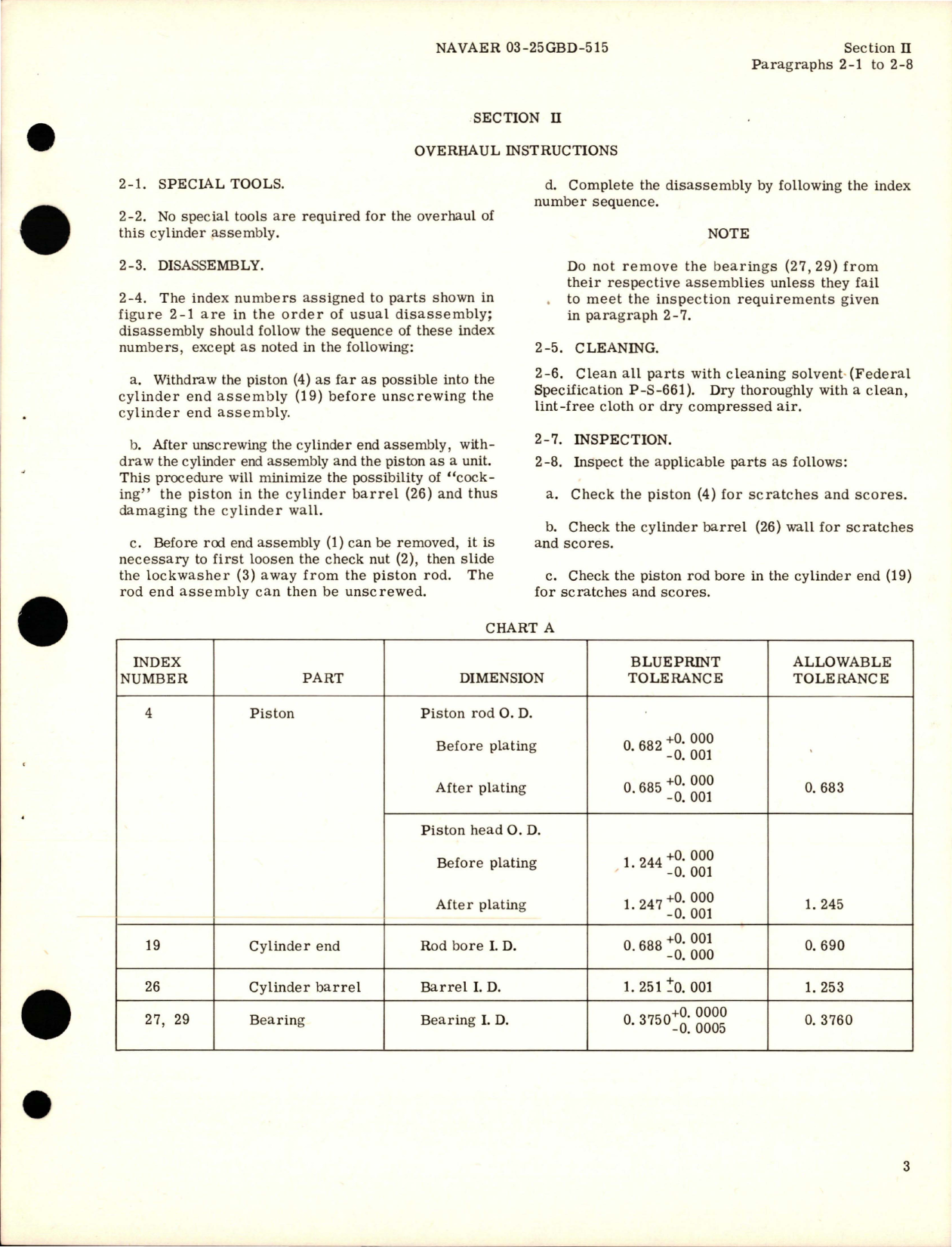 Sample page 5 from AirCorps Library document: Overhaul Instructions for Hydraulic Auxiliary Alighting Gear Fairing Door Operating Cylinder Assembly - Part 181-58035