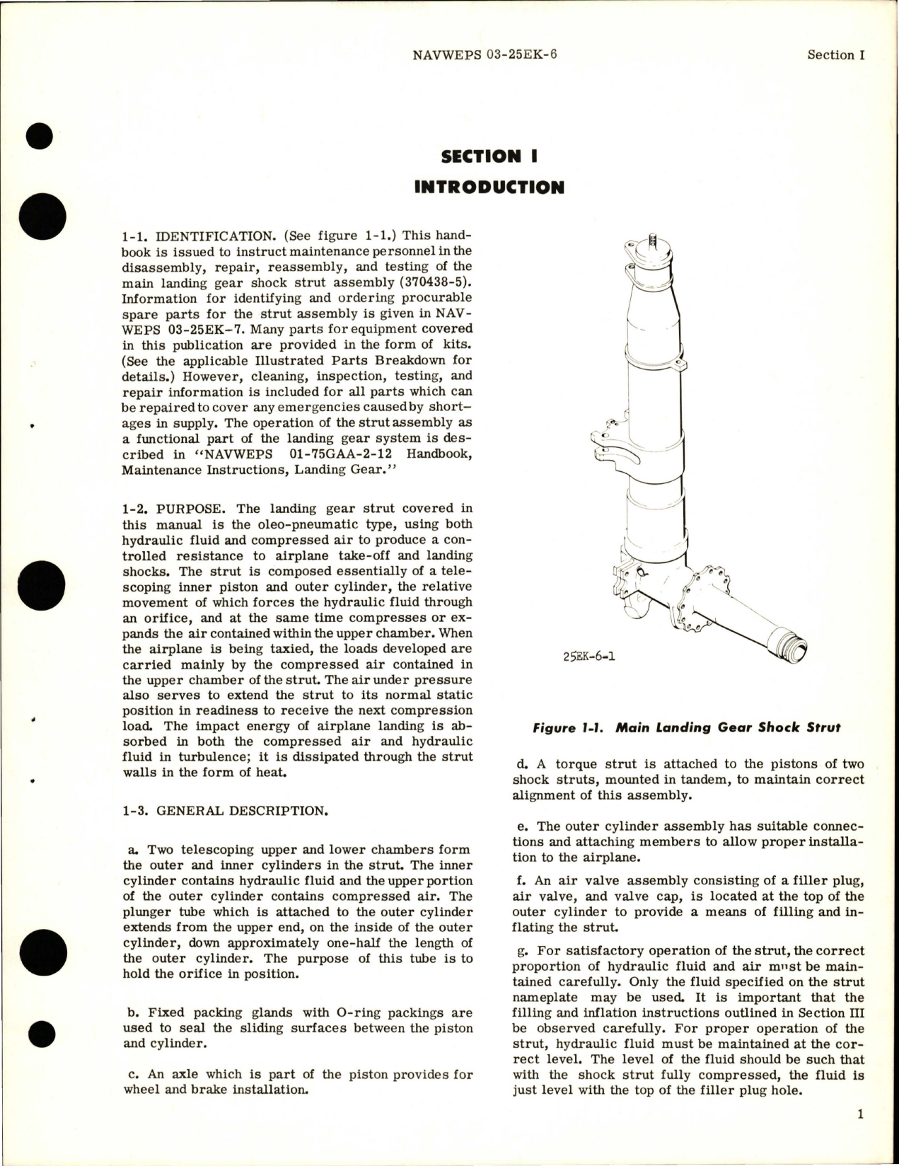 Sample page 5 from AirCorps Library document: Overhaul Instructions for Main Landing Gear Shock Strut Assembly - Part 370438-5 and 380101-1