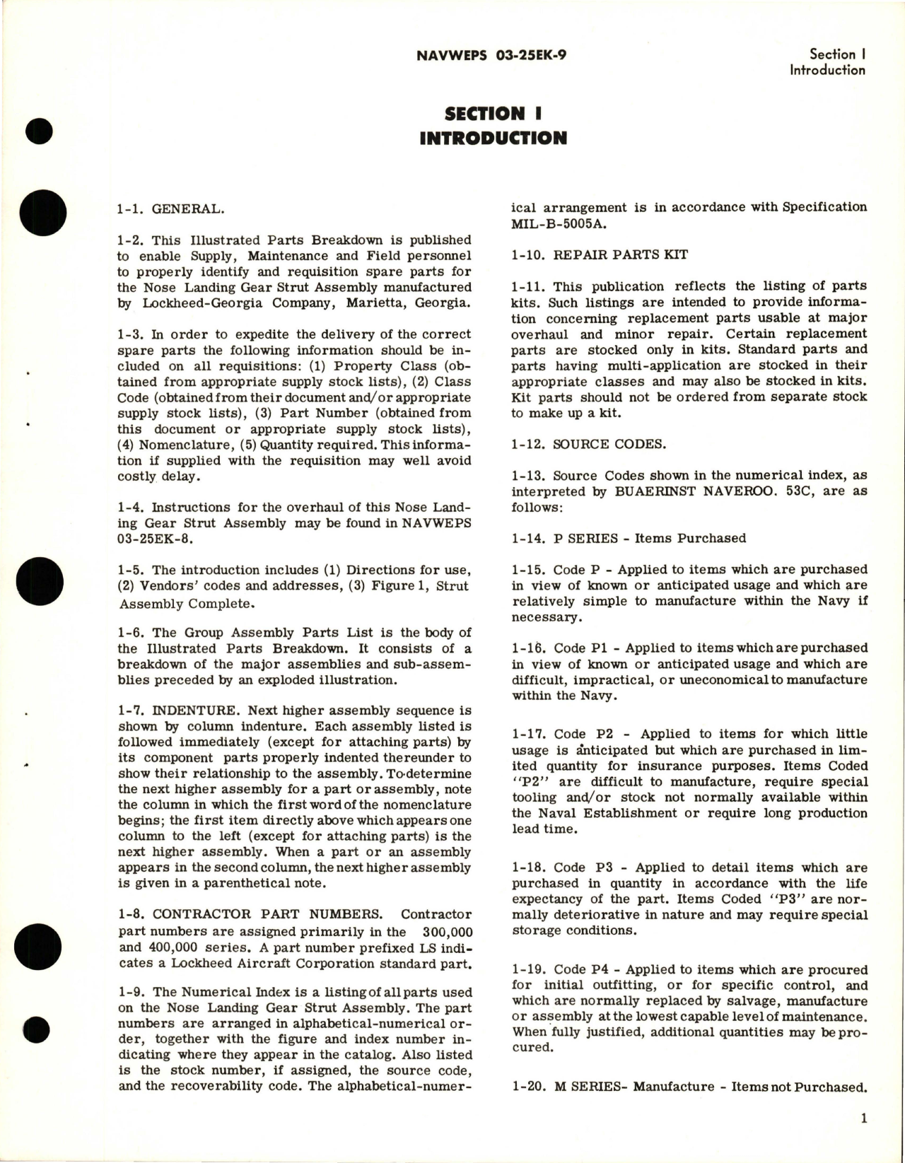 Sample page 5 from AirCorps Library document: Illustrated Parts Breakdown for Nose Landing Gear Shock Strut - Parts 371671-3 and 380202-1