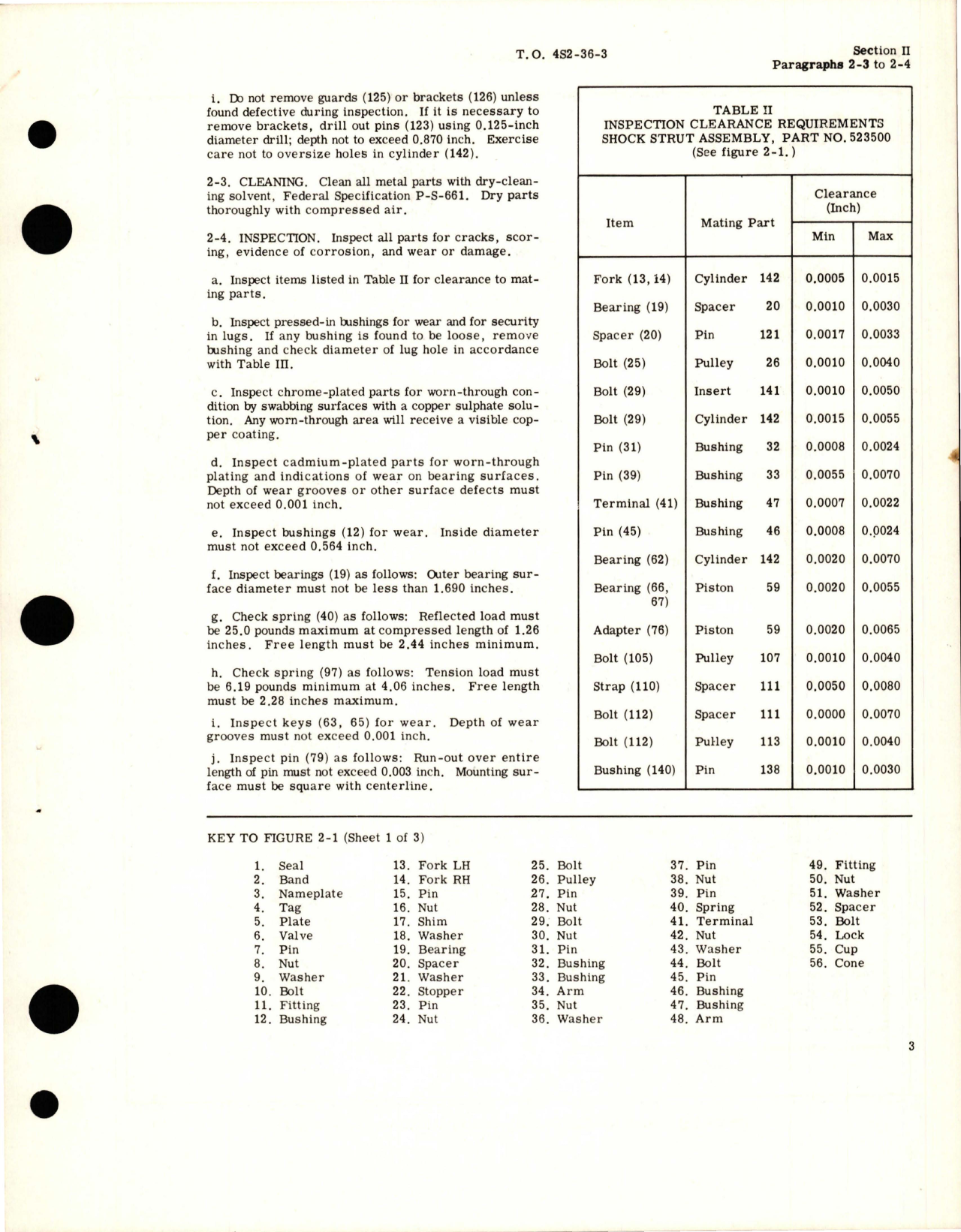 Sample page 7 from AirCorps Library document: Overhaul Instructions for Nose Landing Gear Shock Strut Assembly - Part 523500 