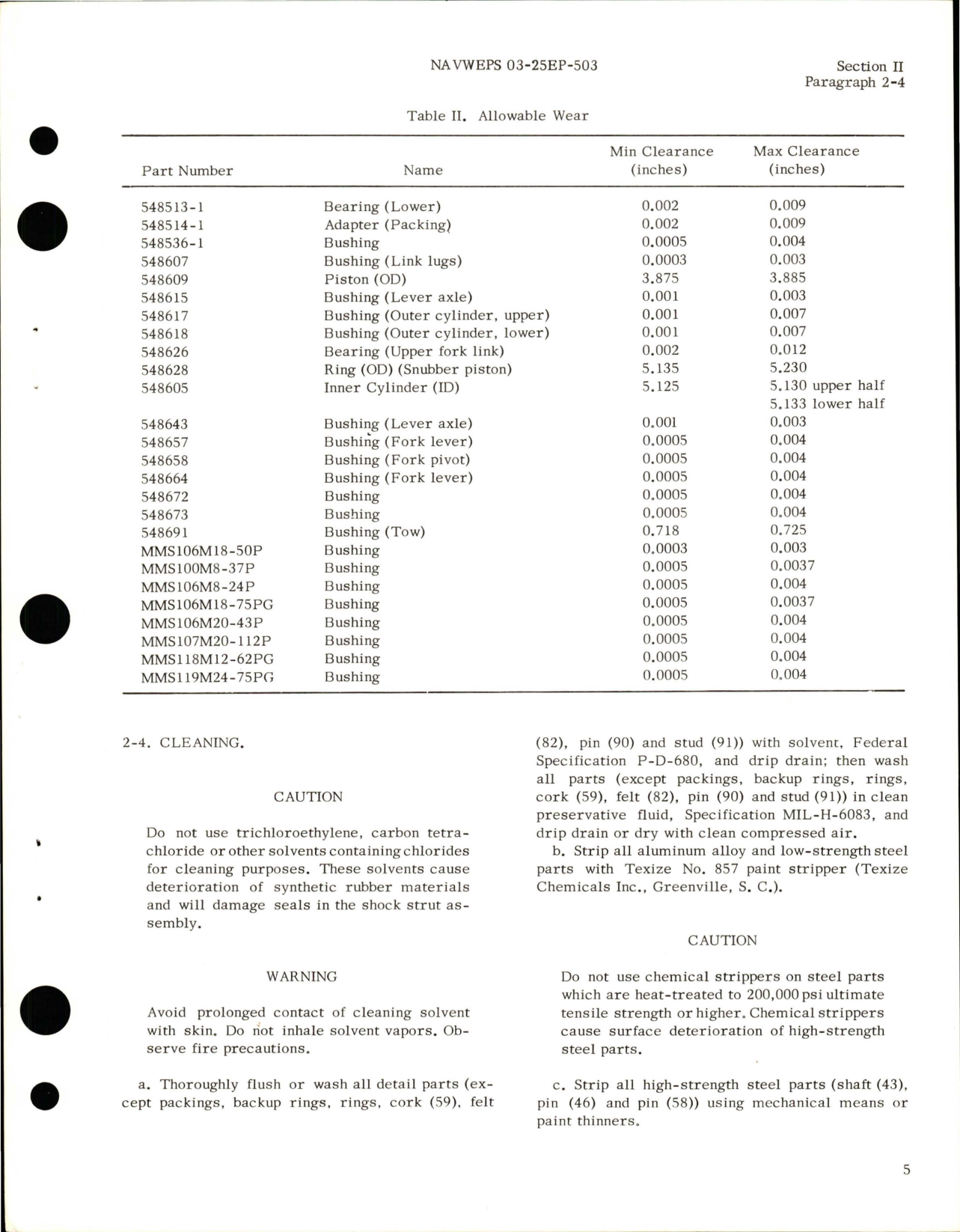 Sample page 7 from AirCorps Library document: Overhaul Instructions for Nose Gear Pneudraulic Shock Strut Assembly - Part 548600 Series