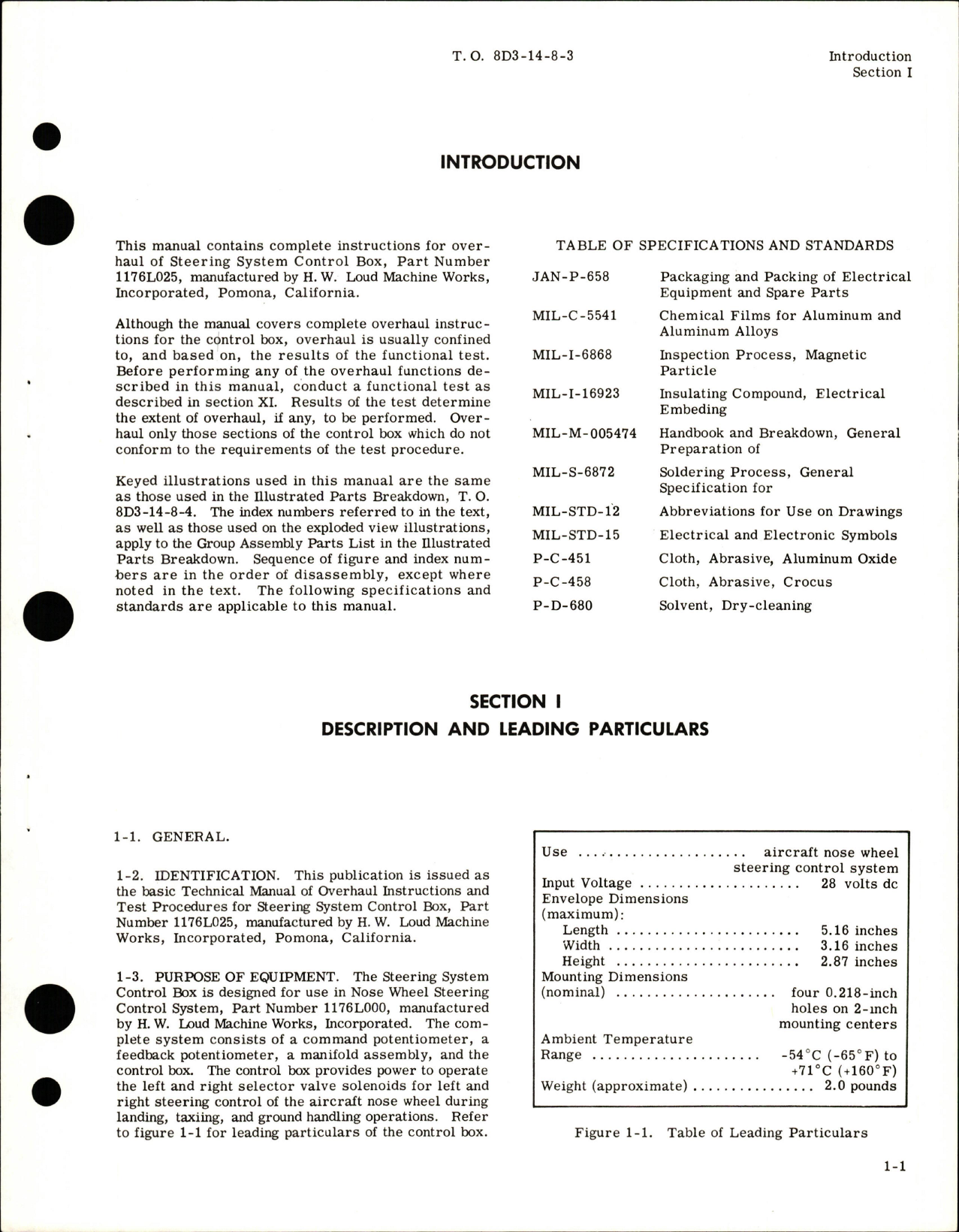 Sample page 5 from AirCorps Library document: Overhaul for Steering System Control Box - Parts 1176L025 and 1176L025-3 