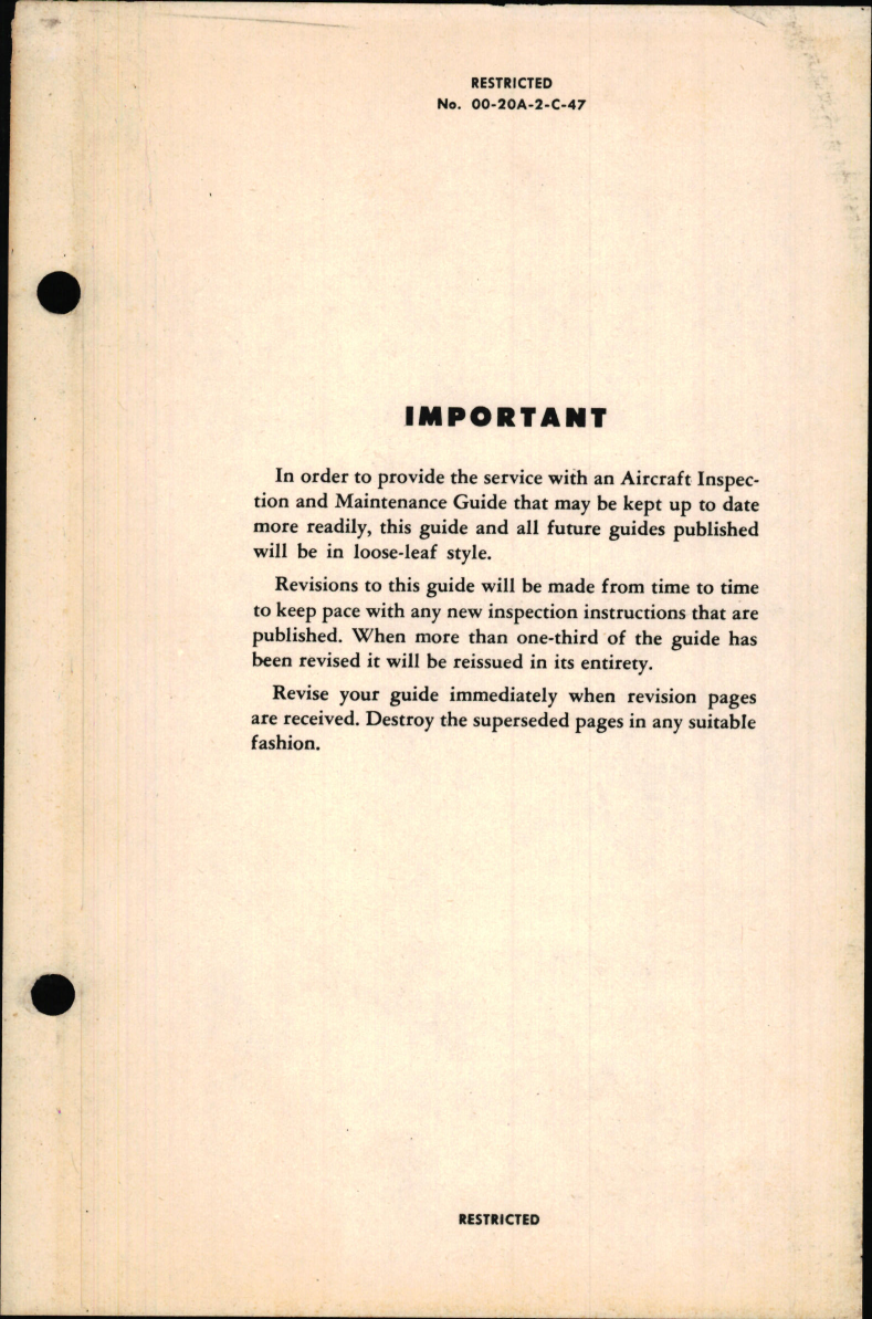 Sample page 5 from AirCorps Library document: Aircraft Inspection and Maintenance Guide for C-47 Series Aircraft