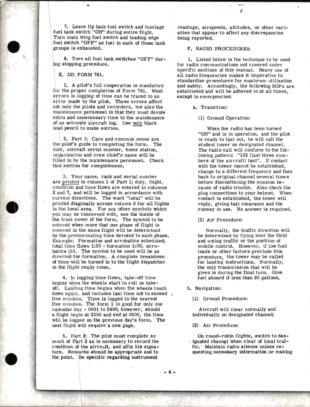 Sample page 9 from AirCorps Library document: USAF Basic Pilot Training for Flight Line T-33