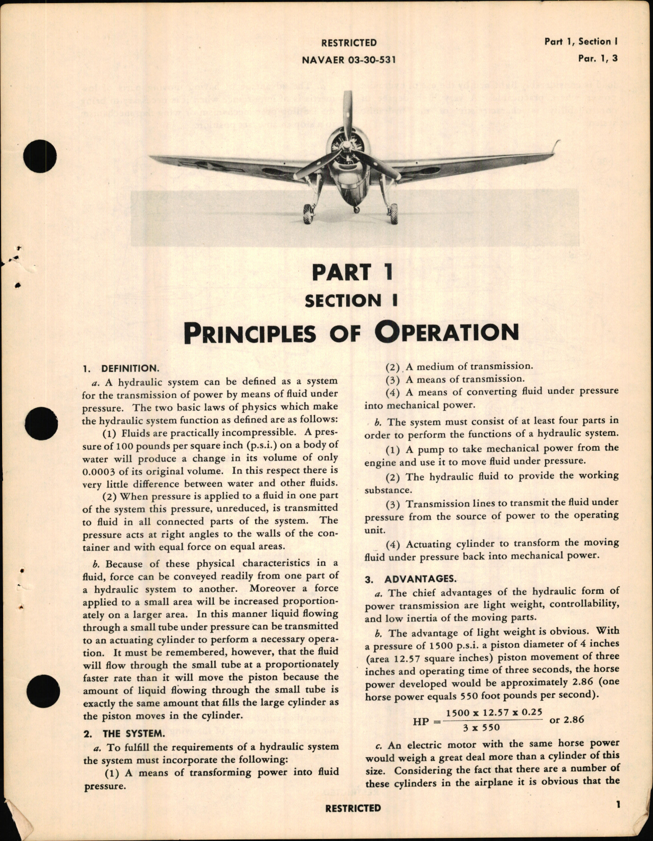 Sample page 7 from AirCorps Library document: Hydraulic Handbook for TBM-1, -1C, and -3 Airplanes
