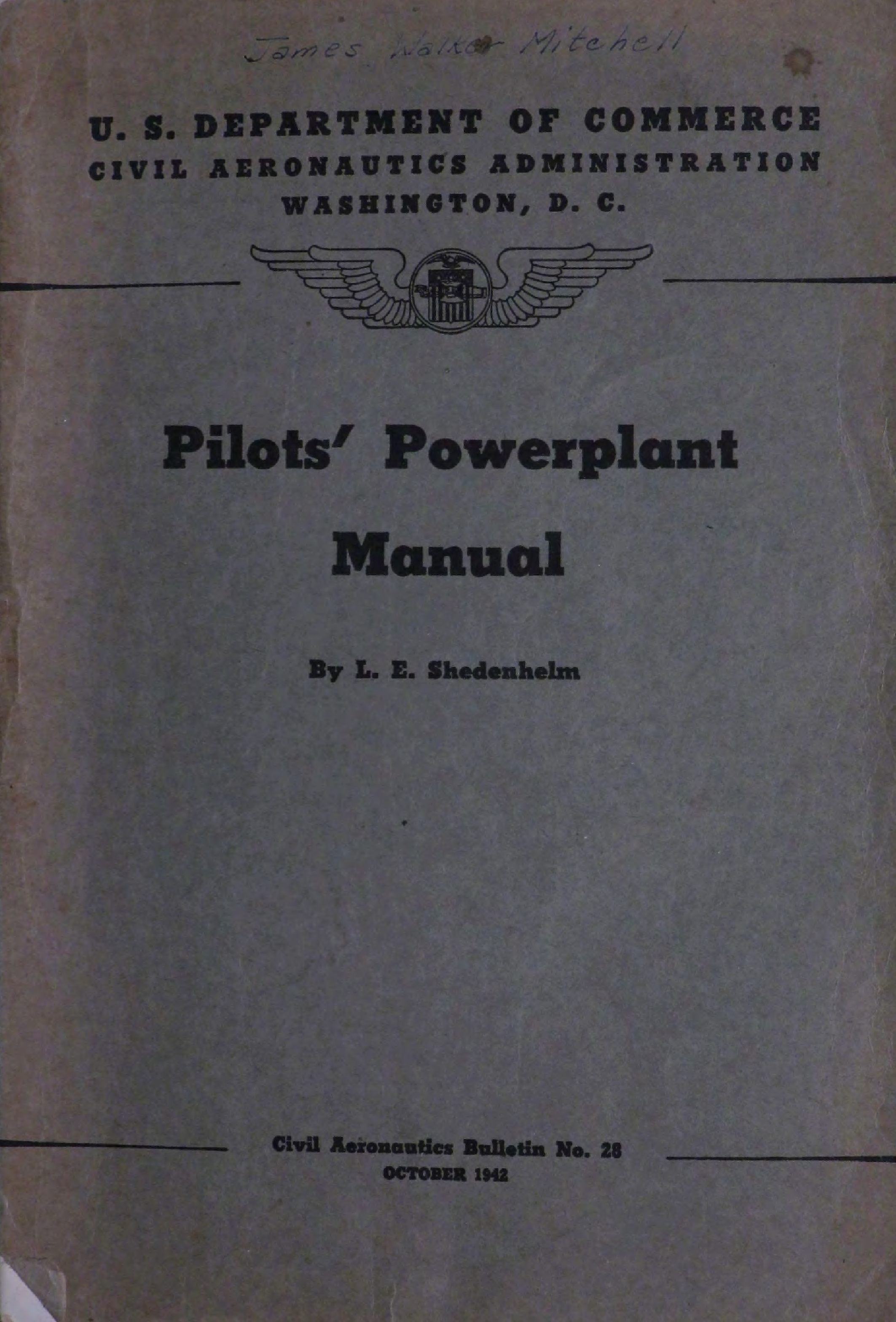 Sample page 1 from AirCorps Library document: Pilots' Powerplant Manual