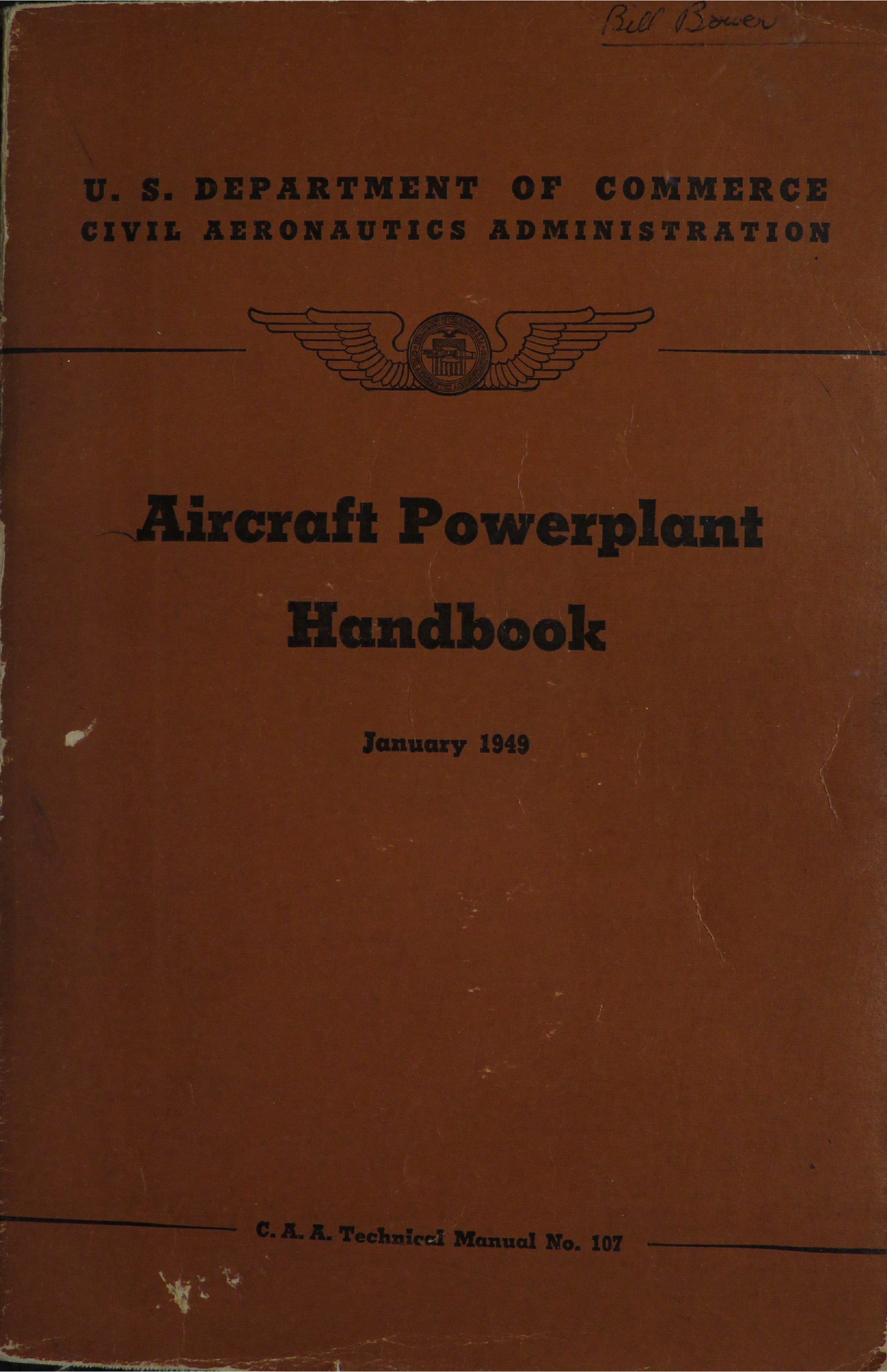 Sample page 1 from AirCorps Library document: Aircraft Powerplant Handbook  - Bureau of Aeronautics