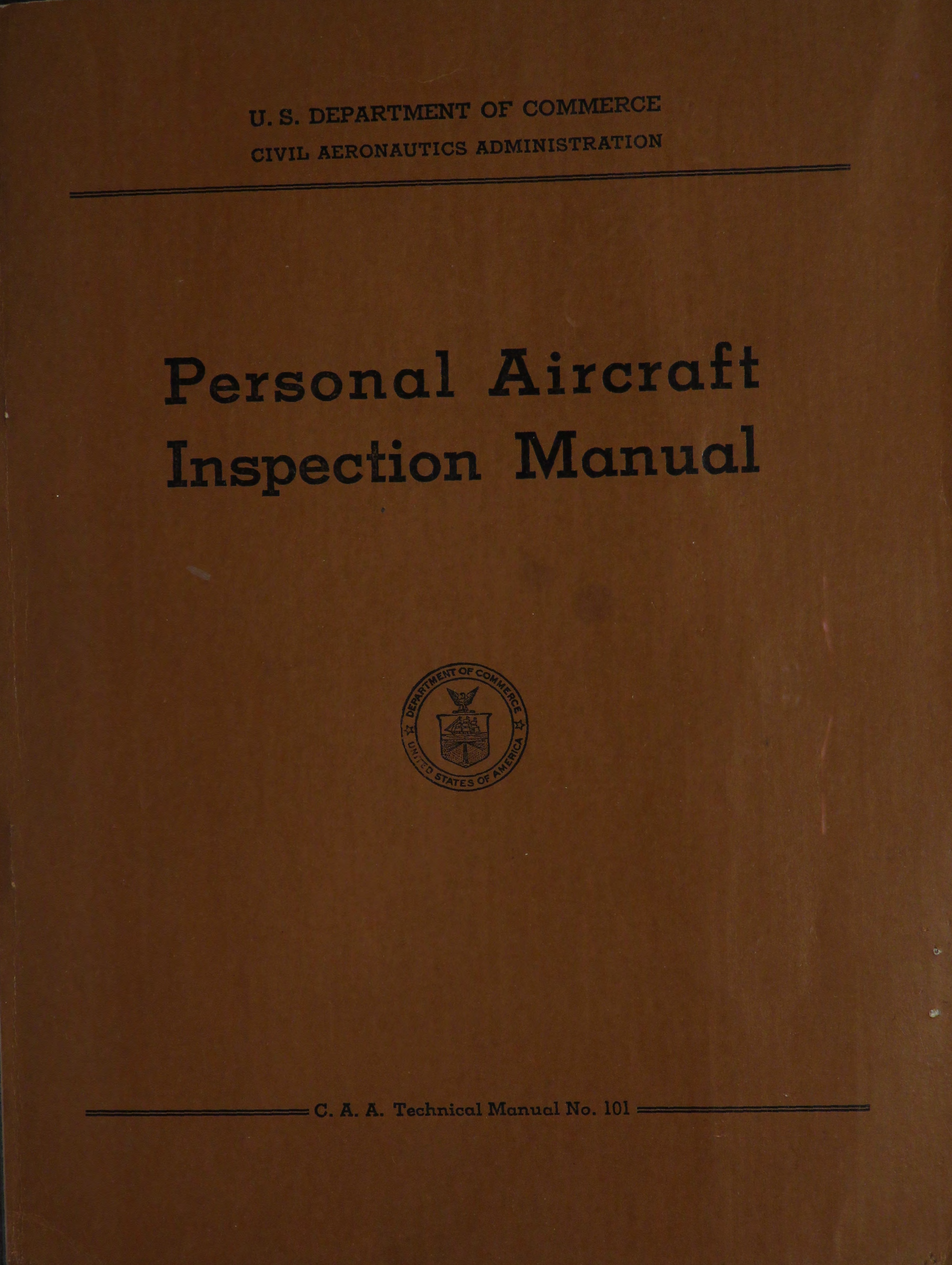 Sample page 1 from AirCorps Library document: Personal Aircraft Inspection Manual