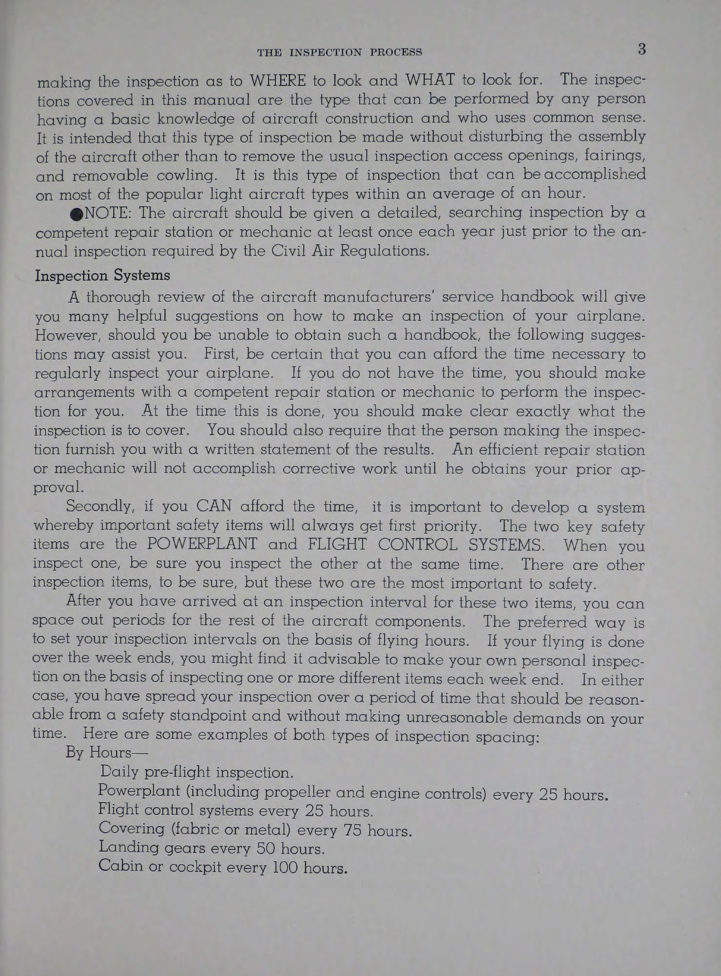 Sample page 9 from AirCorps Library document: Personal Aircraft Inspection Manual