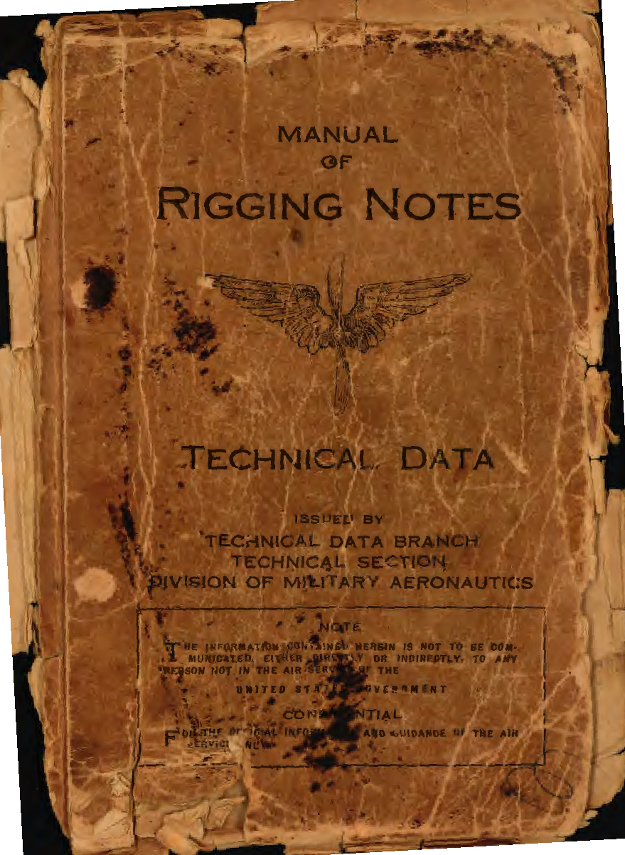 Sample page 1 from AirCorps Library document: Rigging Notes