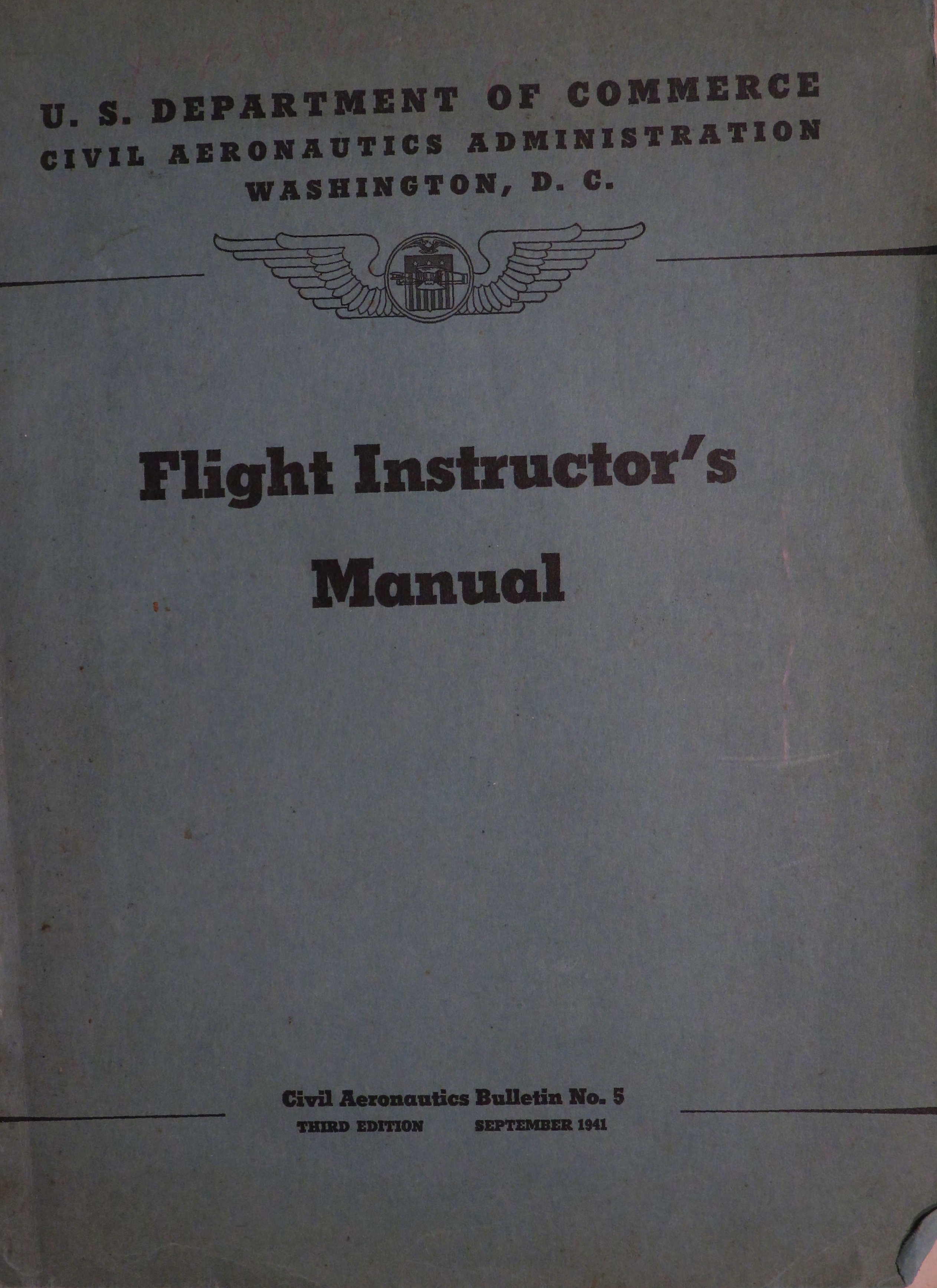 Sample page 1 from AirCorps Library document: Flight Instructor's Manual