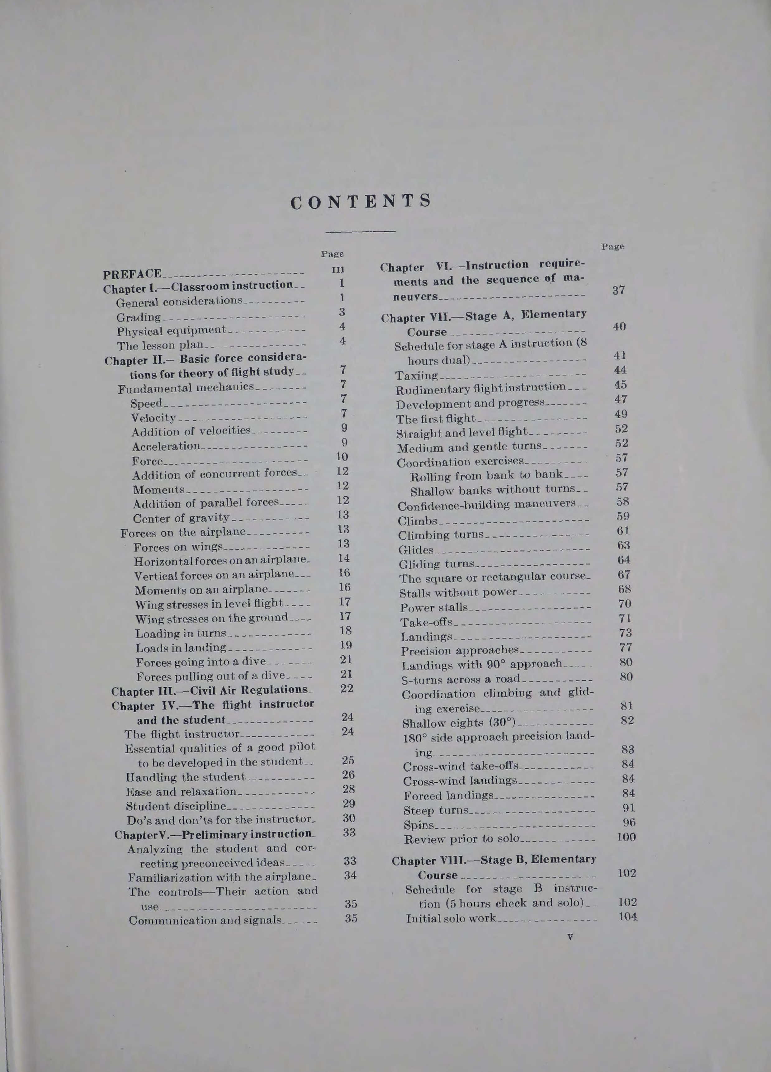 Sample page 7 from AirCorps Library document: Flight Instructor's Manual