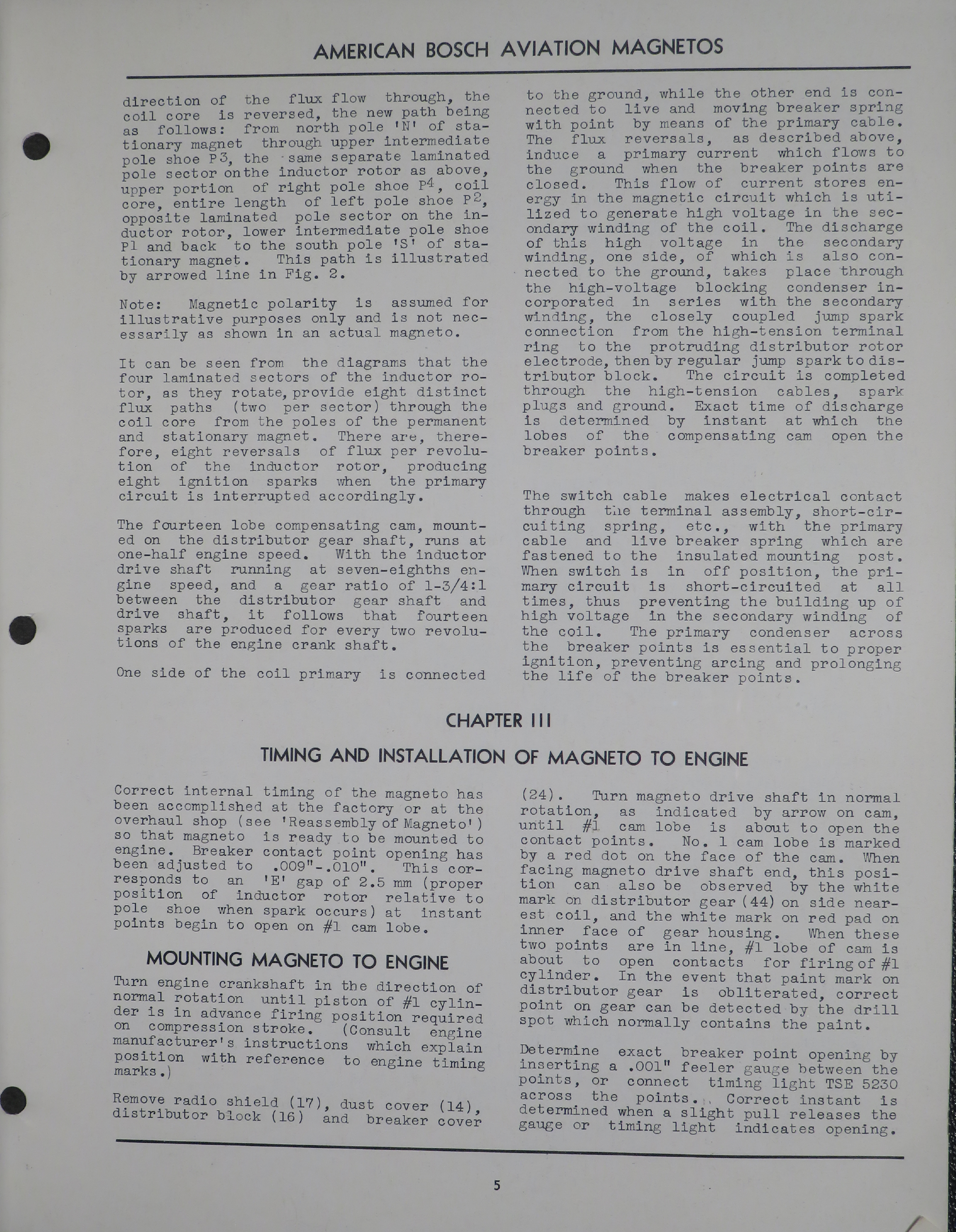 Sample page 5 from AirCorps Library document: Service Instructions for American Bosch Aviation Magnetos - Types SF14LU-7 and SF14LC-7