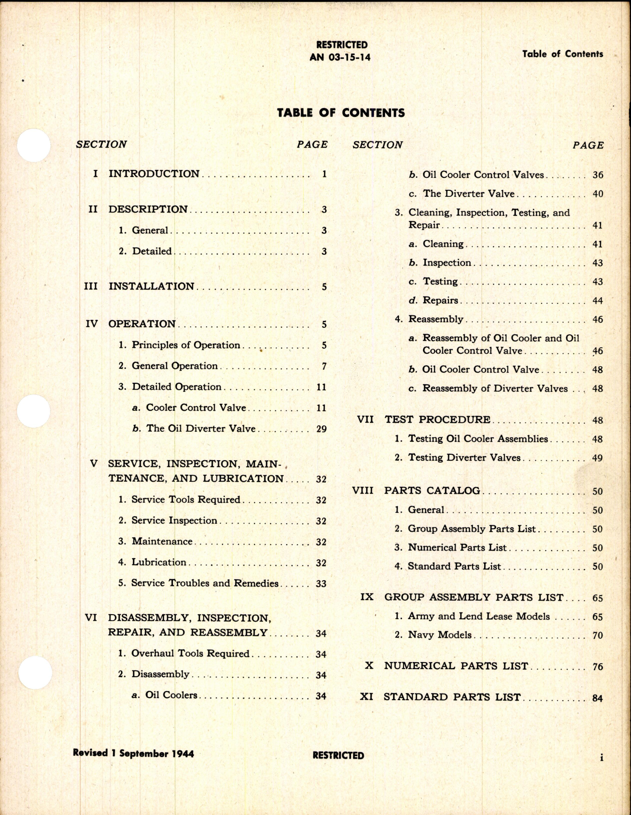 Sample page 3 from AirCorps Library document: Instructions with PC for Oil Coolers and Control Valves