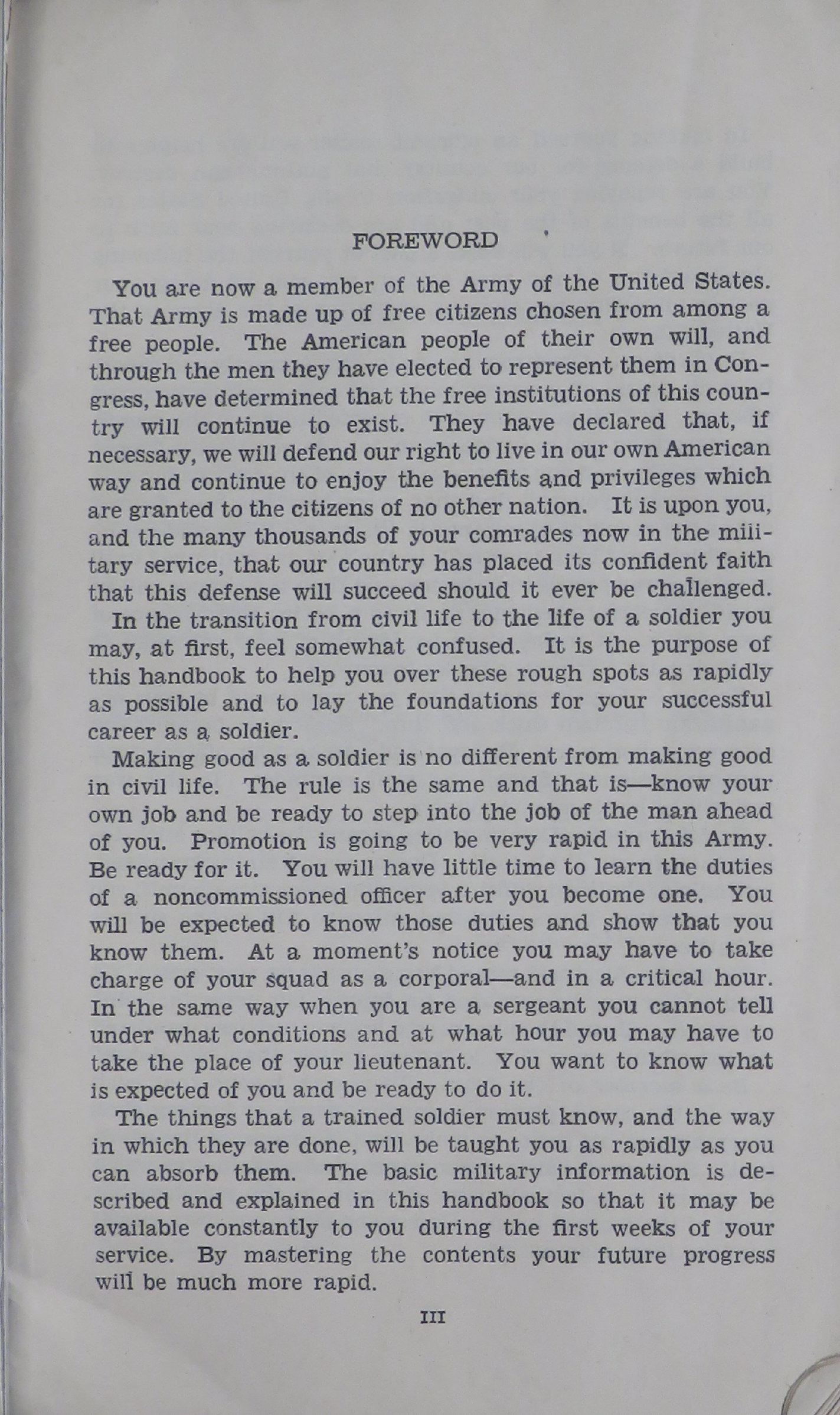 Sample page 5 from AirCorps Library document: Soldier's Handbook - Basic Field Manual