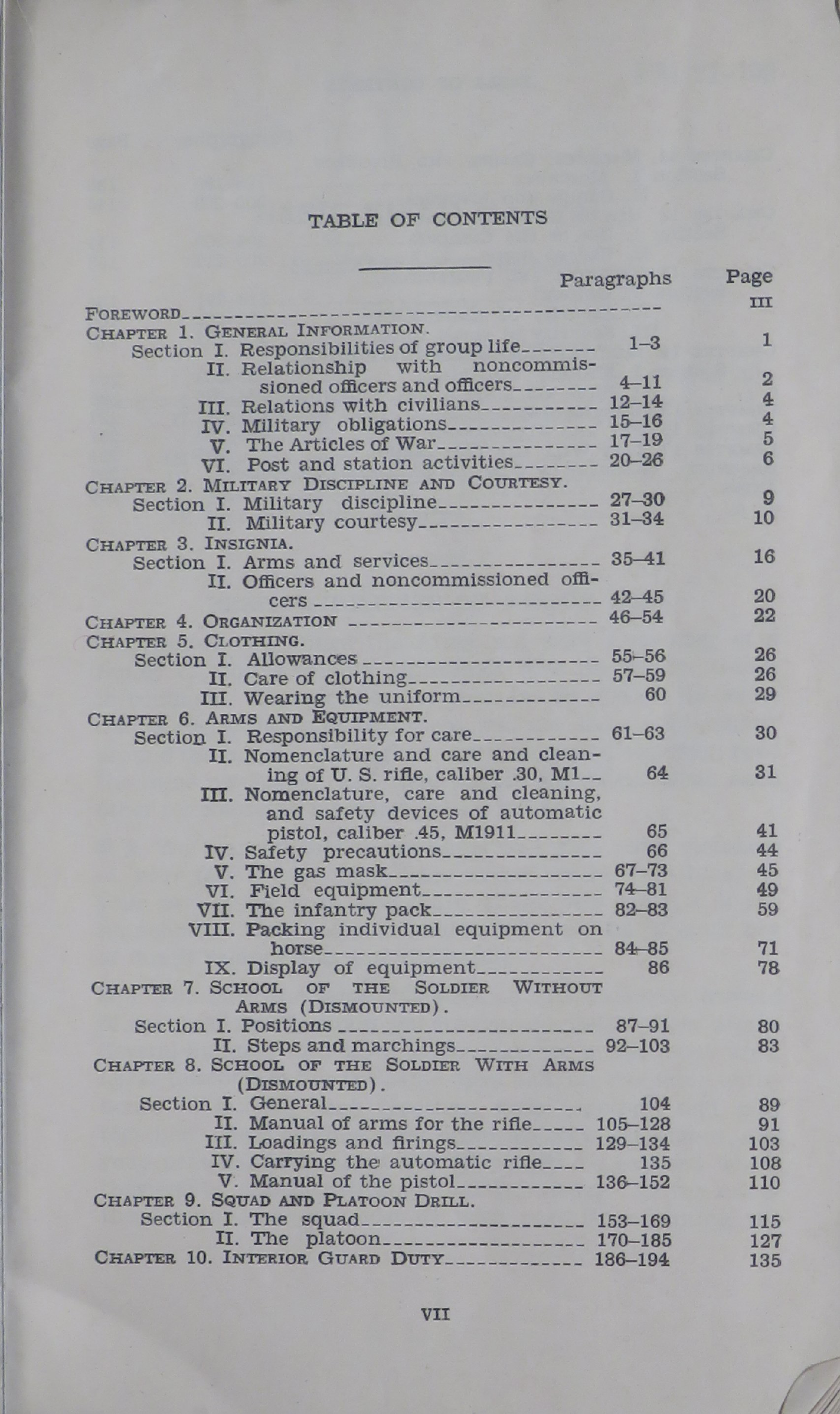 Sample page 7 from AirCorps Library document: Soldier's Handbook - Basic Field Manual