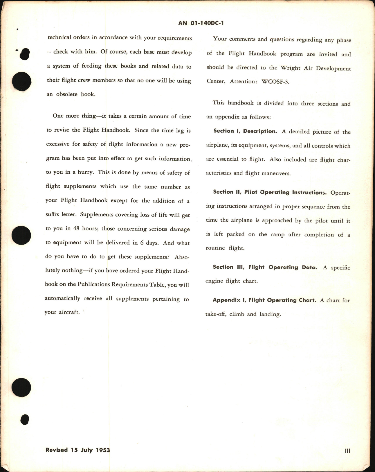 Sample page 5 from AirCorps Library document: Flight Handbook for L-4J