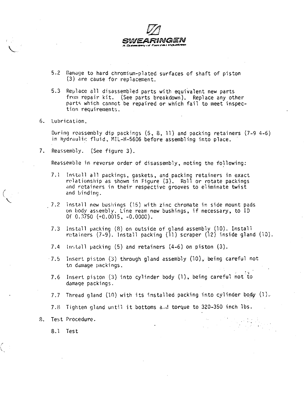 Sample page 5 from AirCorps Library document: Overhaul with Parts Breakdown for Flap Actuating Cylinder - Part 27-36053 