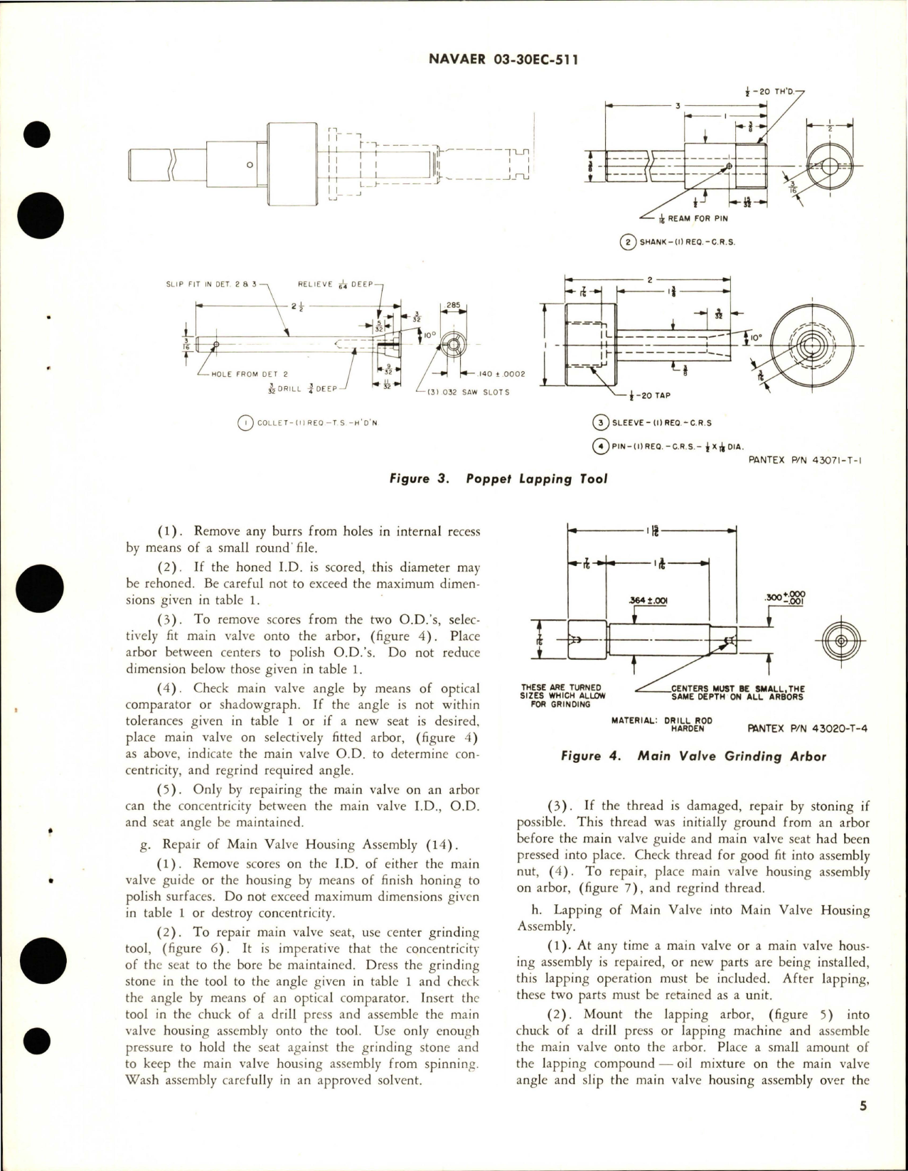 Sample page 5 from AirCorps Library document: Overhaul Instructions with Parts Breakdown for Hydraulic Pressure Relief Valve - AA-8-08 and AA-12-10A 