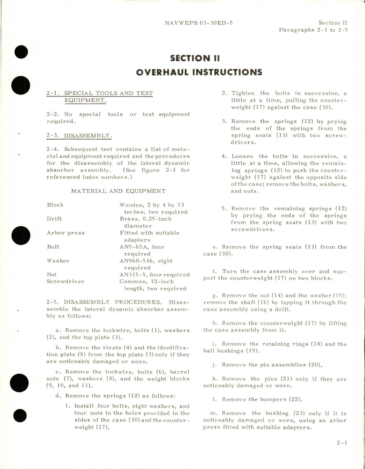 Sample page 7 from AirCorps Library document: Overhaul Instructions for Lateral Dynamic Absorber Assembly - Part A02S7103-34 and A02S7103-41
