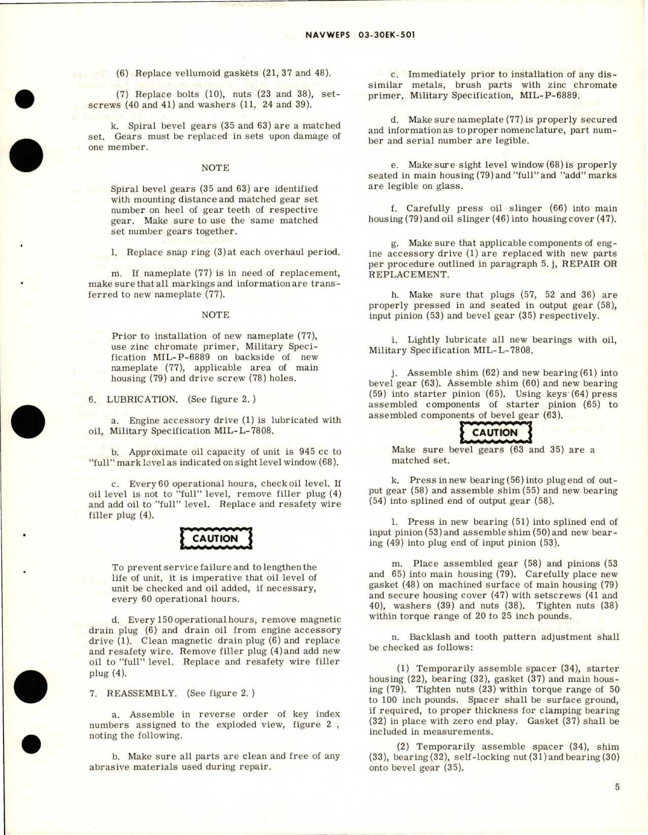 Sample page 7 from AirCorps Library document: Overhaul Instructions with Parts Breakdown for Engine Accessory Drive - Part 1755R1 and 1755R71