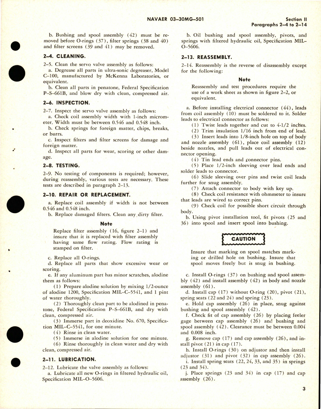 Sample page 7 from AirCorps Library document: Overhaul Instructions for Servo Valve Assembly - Model 564, 564A, and 571A
