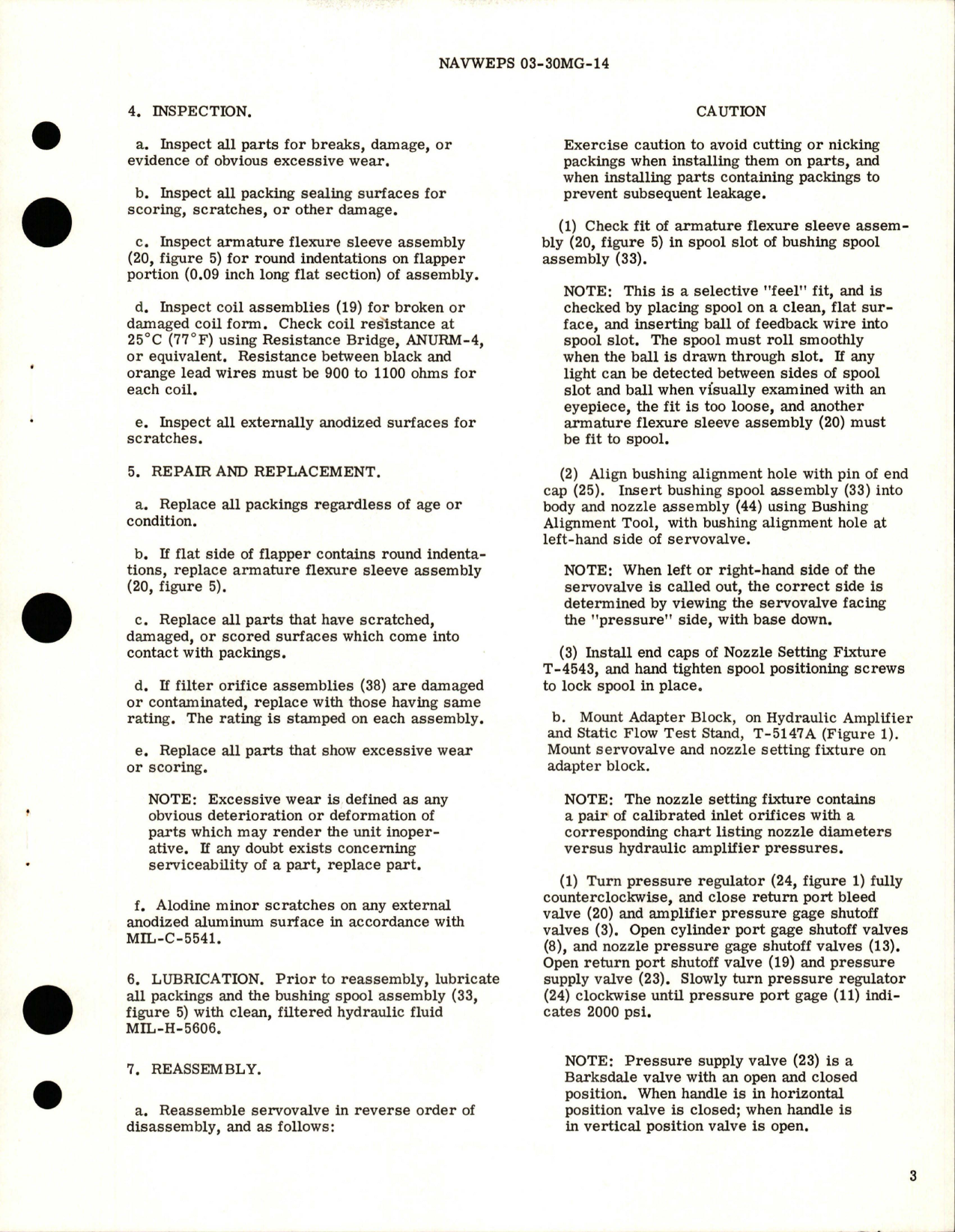 Sample page 5 from AirCorps Library document: Overhaul Instructions with Illustrated Parts Breakdown for Servovalve - Model 31-256 - Part 010-28427 