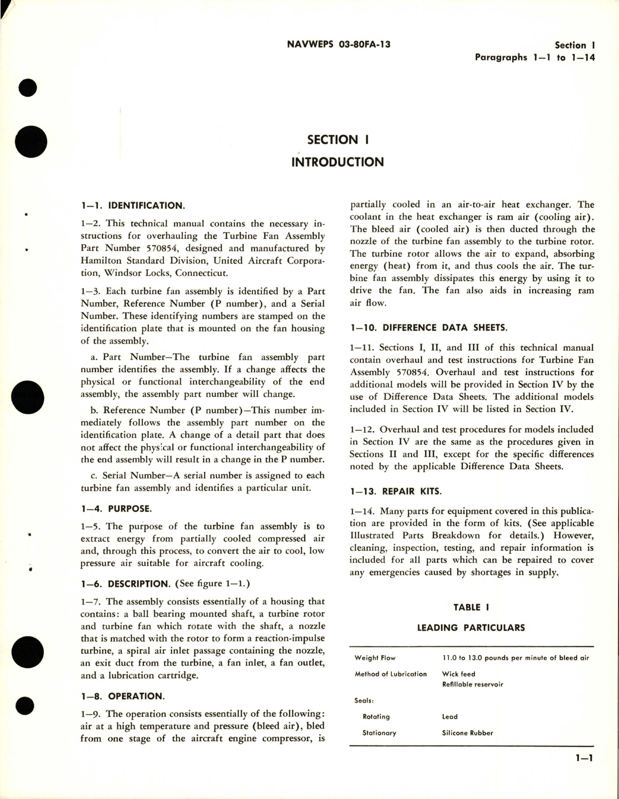 Sample page 5 from AirCorps Library document: Overhaul Instructions for Turbine Fan Assembly - Part 570854