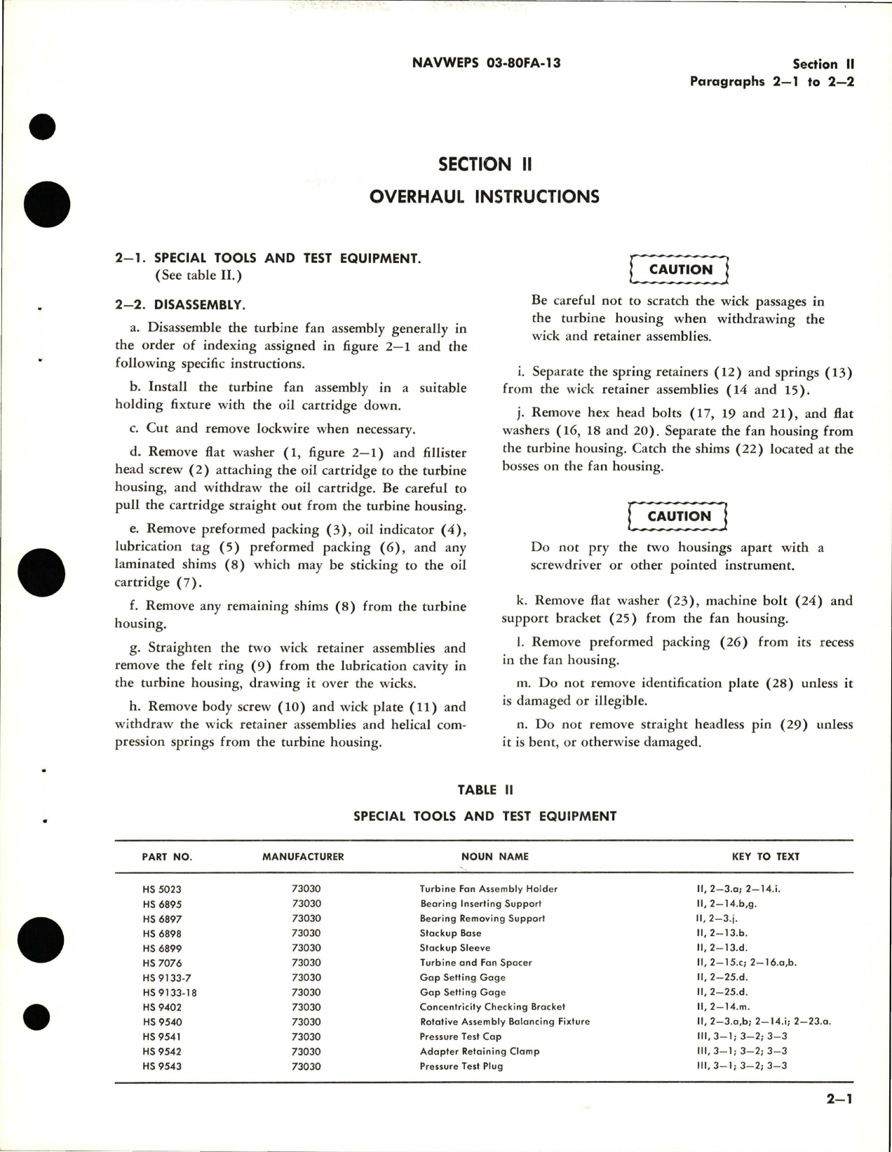 Sample page 7 from AirCorps Library document: Overhaul Instructions for Turbine Fan Assembly - Part 570854