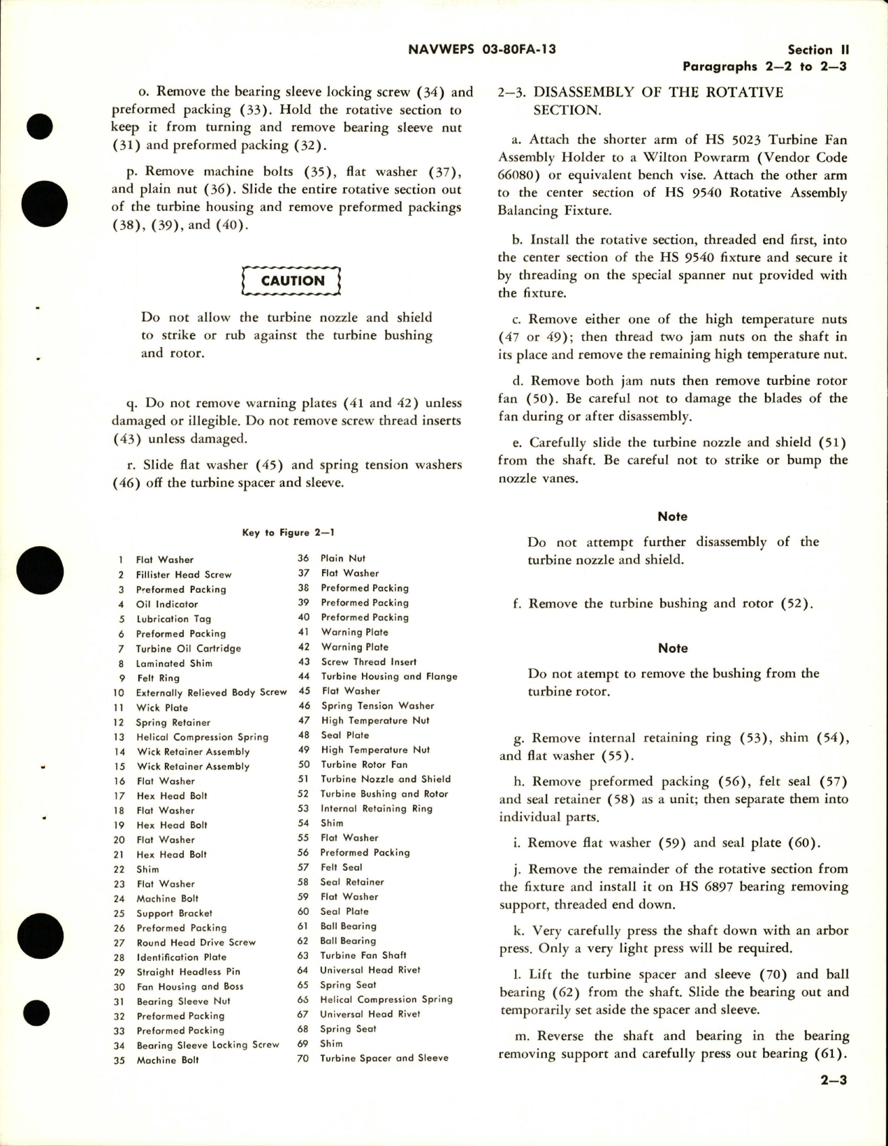 Sample page 9 from AirCorps Library document: Overhaul Instructions for Turbine Fan Assembly - Part 570854