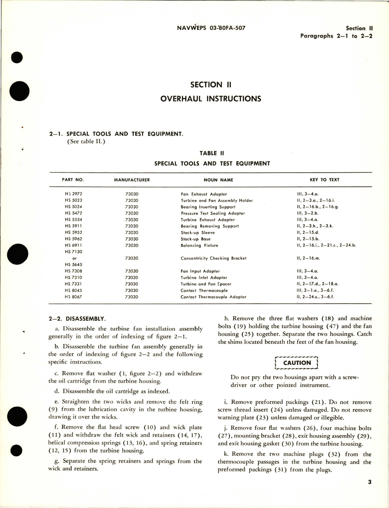 Sample page 7 from AirCorps Library document: Overhaul Instructions for Turbine Fan - Assemblies 519908, 519909, and 536928