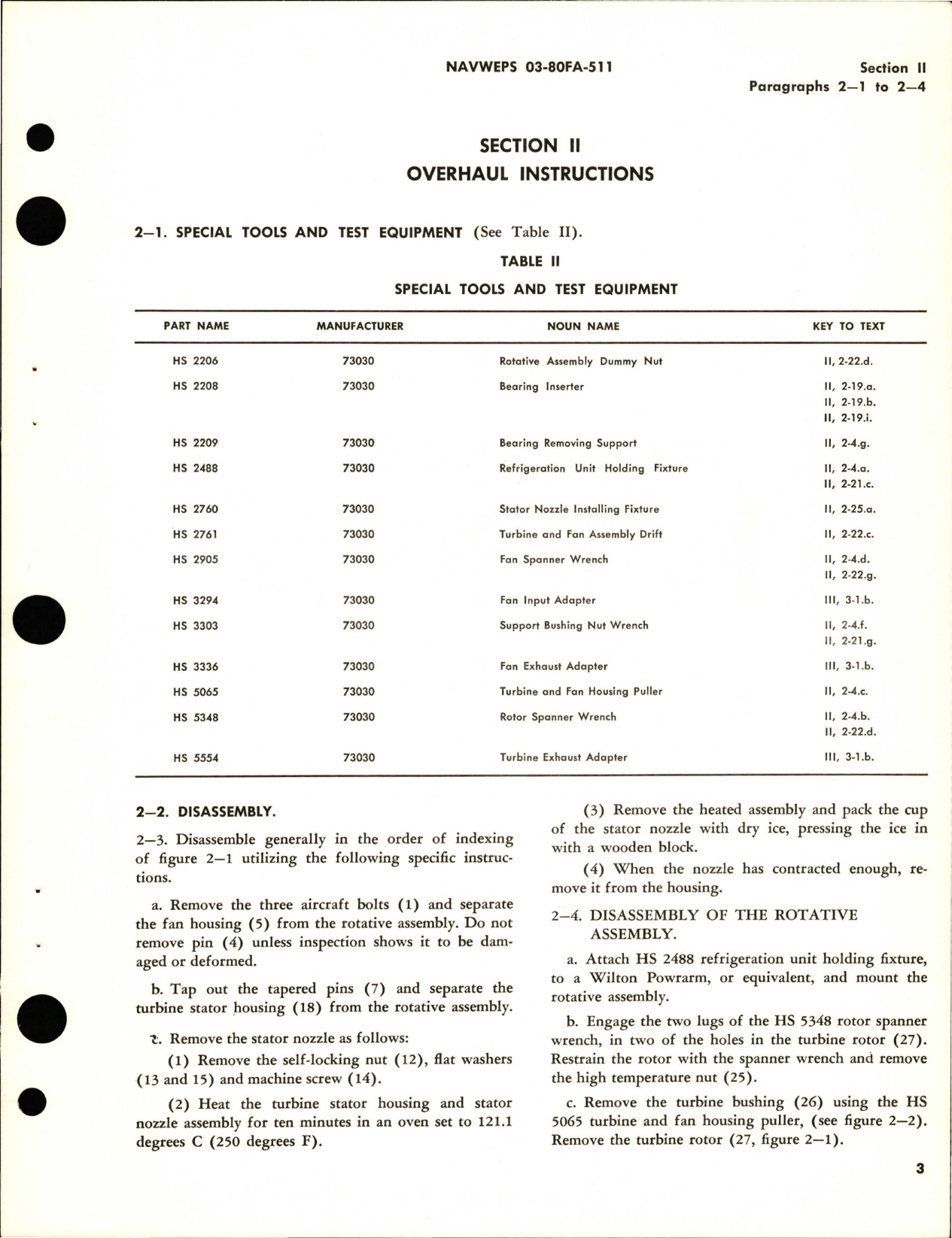 Sample page 7 from AirCorps Library document: Overhaul Instructions for Turbine Fan Assembly - Parts 505450-1 and 505450 